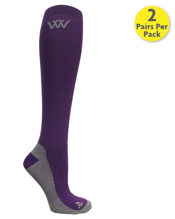 Woof Wear Damson Competition Riding Sock - Equestrian Comfort & Performance