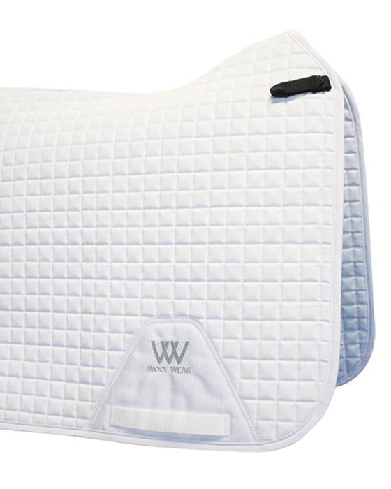 Woof Wear Pro Dressage Saddle Pad - White | High Wither, Comfortable Fit - Equestrian Performance Gear