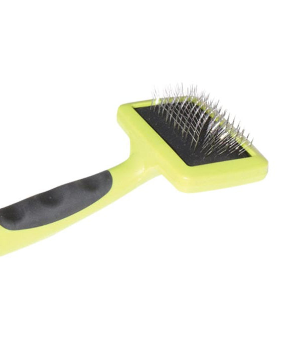 WOOF WEAR HOOK & LOOP CLEANER LIME: Pet Grooming Brush for Dirt Removal & Hook & Loop Maintenance