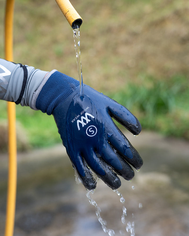 Woof Wear Winter Yard Glove Navy - Waterproof & Thermal Gloves for Winter Yard Work. High Grip, Durable Gloves.