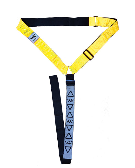 Woof Wear Hi Vis Neck Band - Yellow Reflective Horse Riding Safety Gear | Equiflair