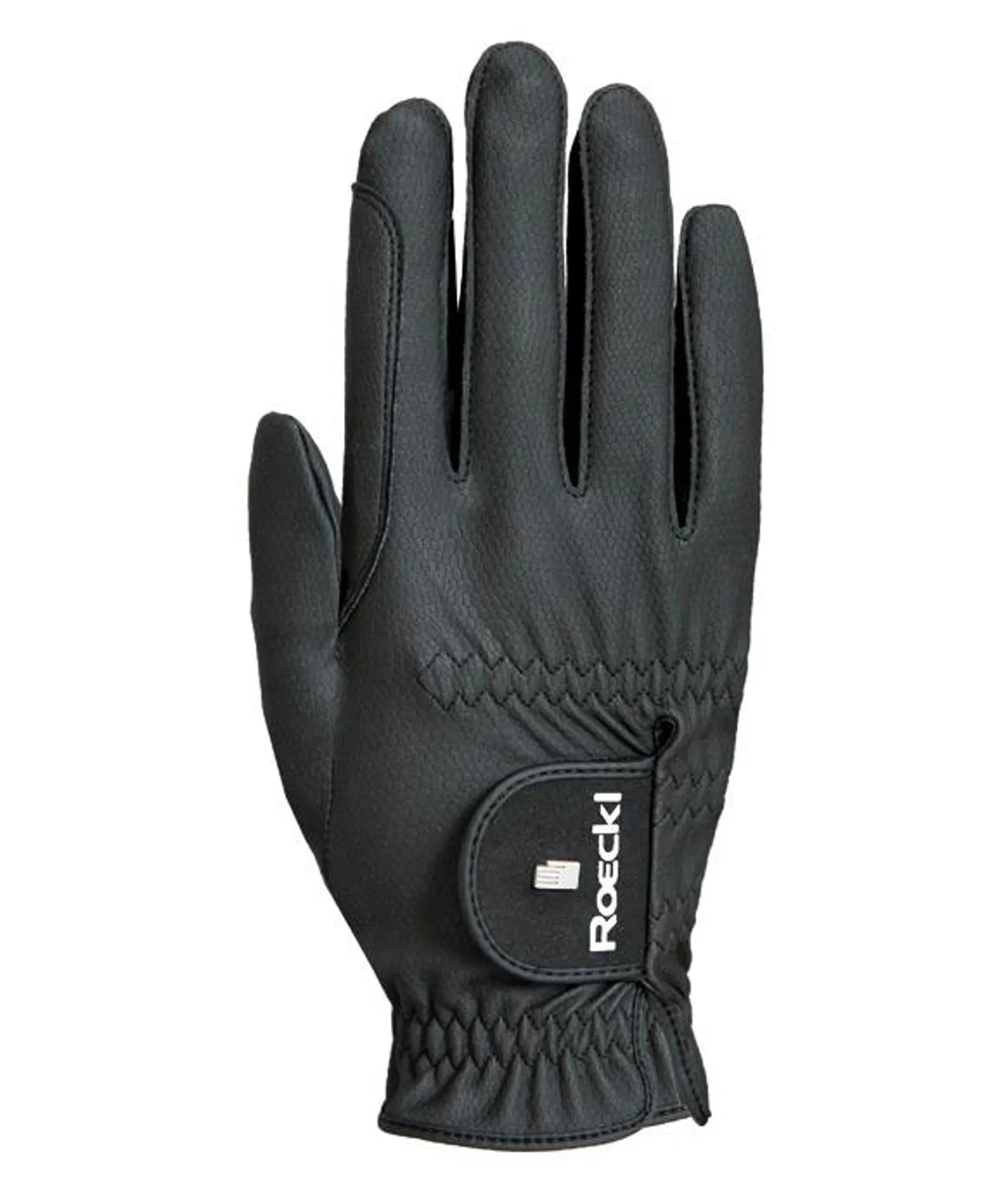 Roeckl Roeck-Grip Pro Black Riding Glove - Premium Leather Riding Gloves