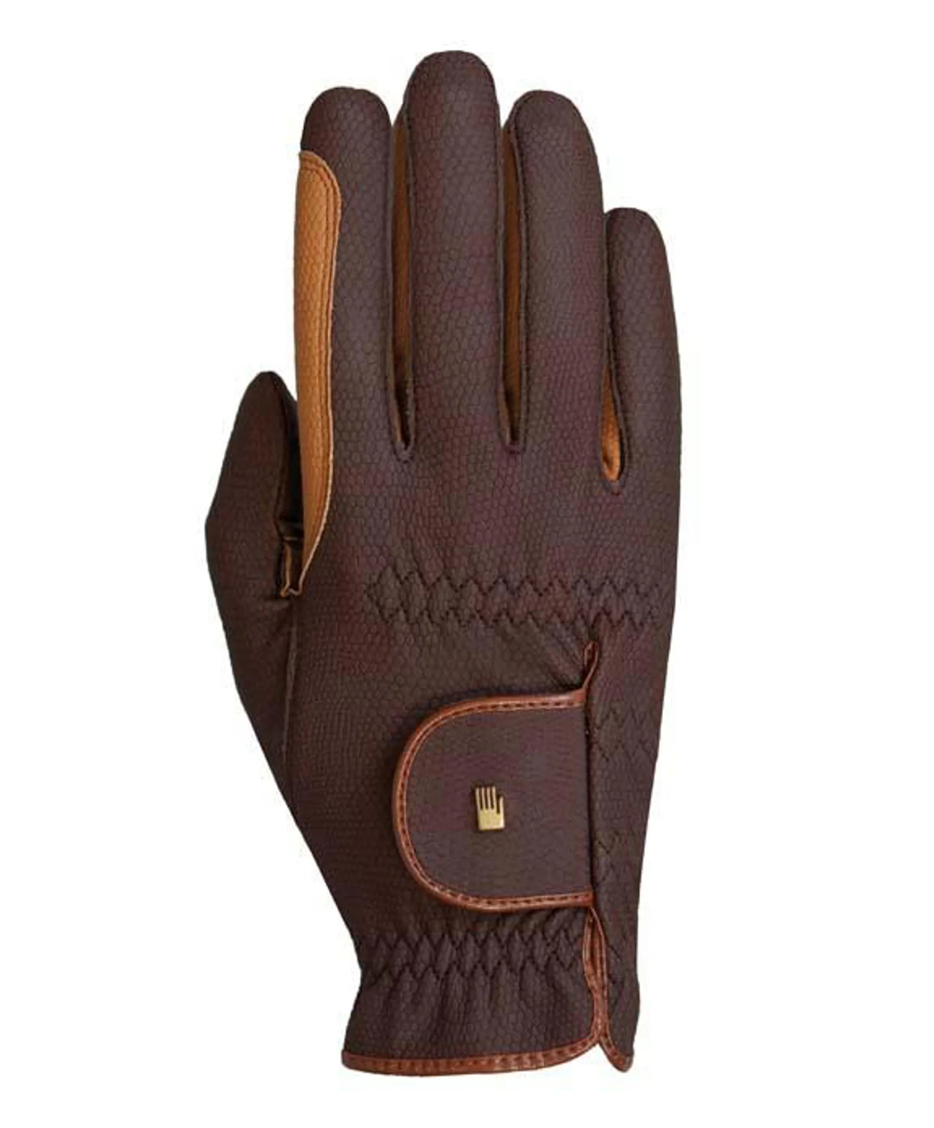 Roeckl Malta Riding Gloves - Mocha Leather Equestrian Gloves by Equiflair. Superior Grip & Comfort