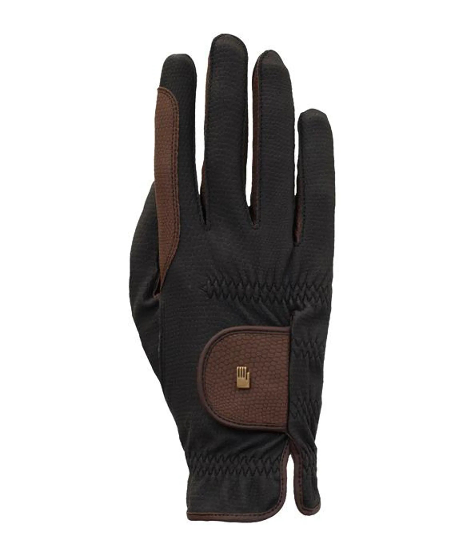 ROECKL MALTA WINTER Riding Gloves - Black and Mocha - Premium Equestrian Gear