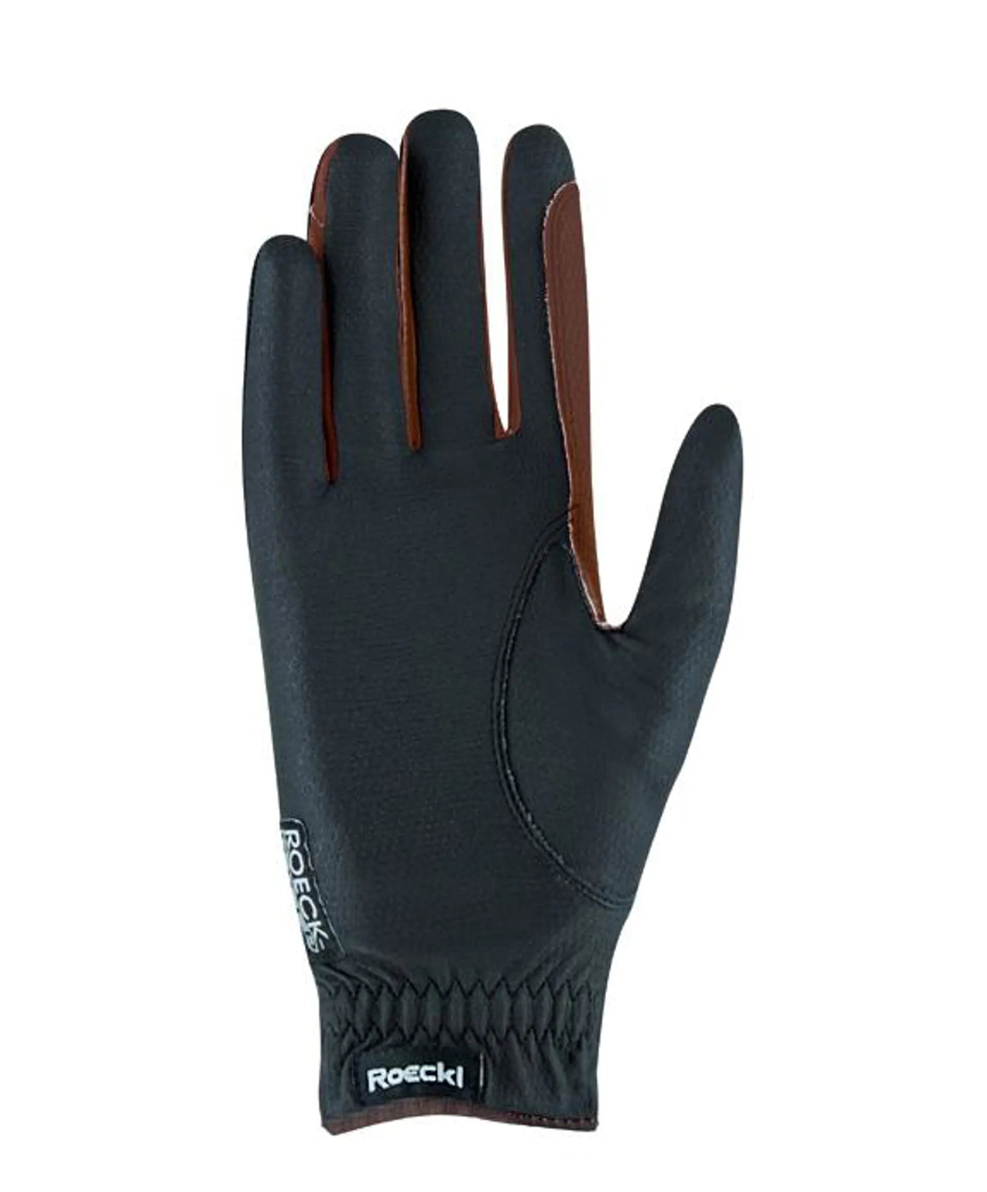 ROECKL Malta Winter Riding Gloves - Black & Mocha | Premium equestrian glove