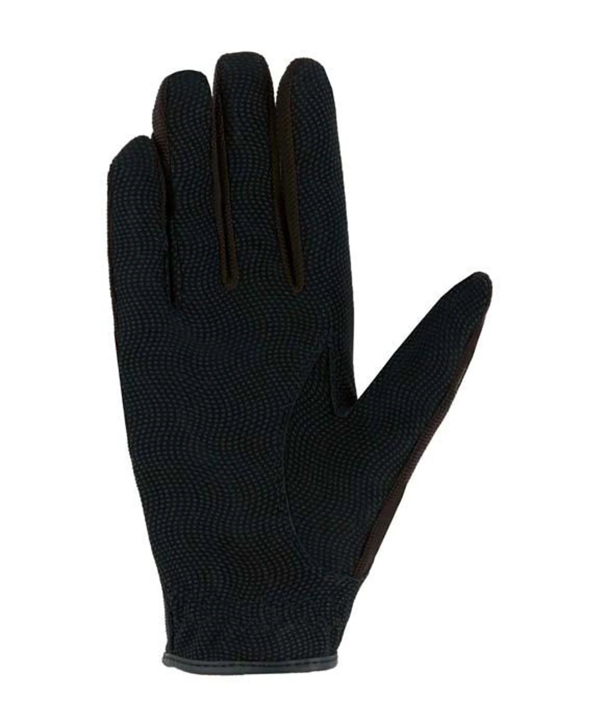 Roeckl Milano Winter Riding Gloves - Mocha: Close-up of glove showing texture & design. Warm, comfortable equestrian glove