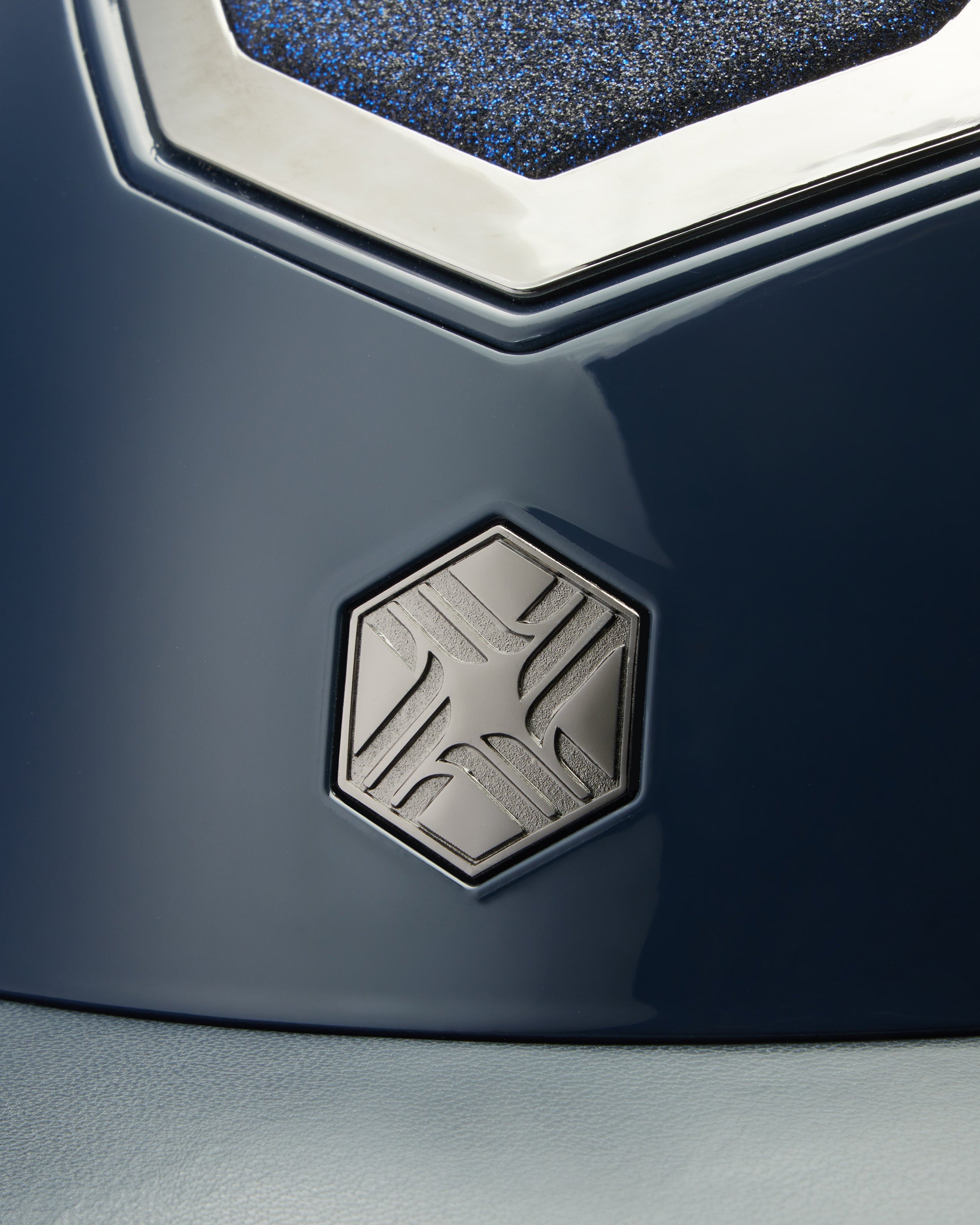 Charles Owen Kylo EQx Sparkly Helmet Navy Gloss/Pewter