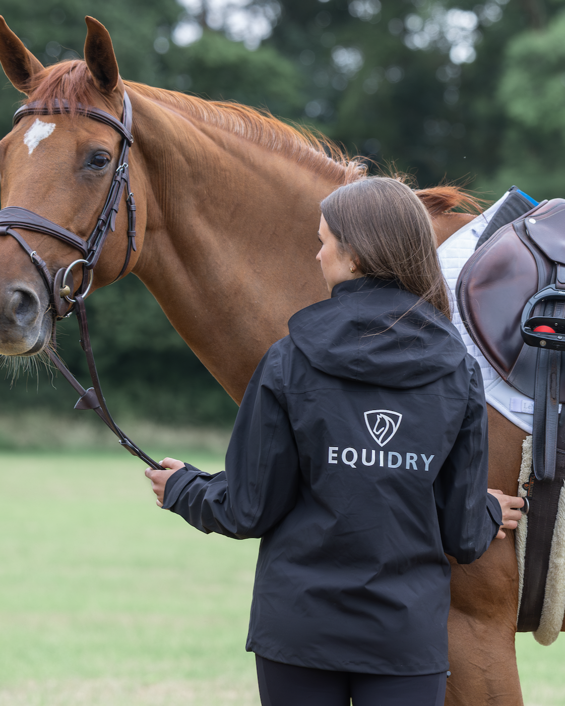 EQUIDRY Nimbus Waterproof Pack Away Jacket Women's Black