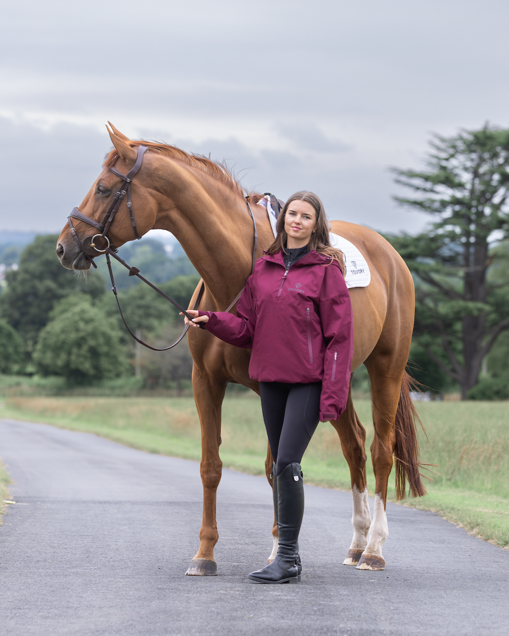 EQUIDRY Women's Storm Smock Burgundy