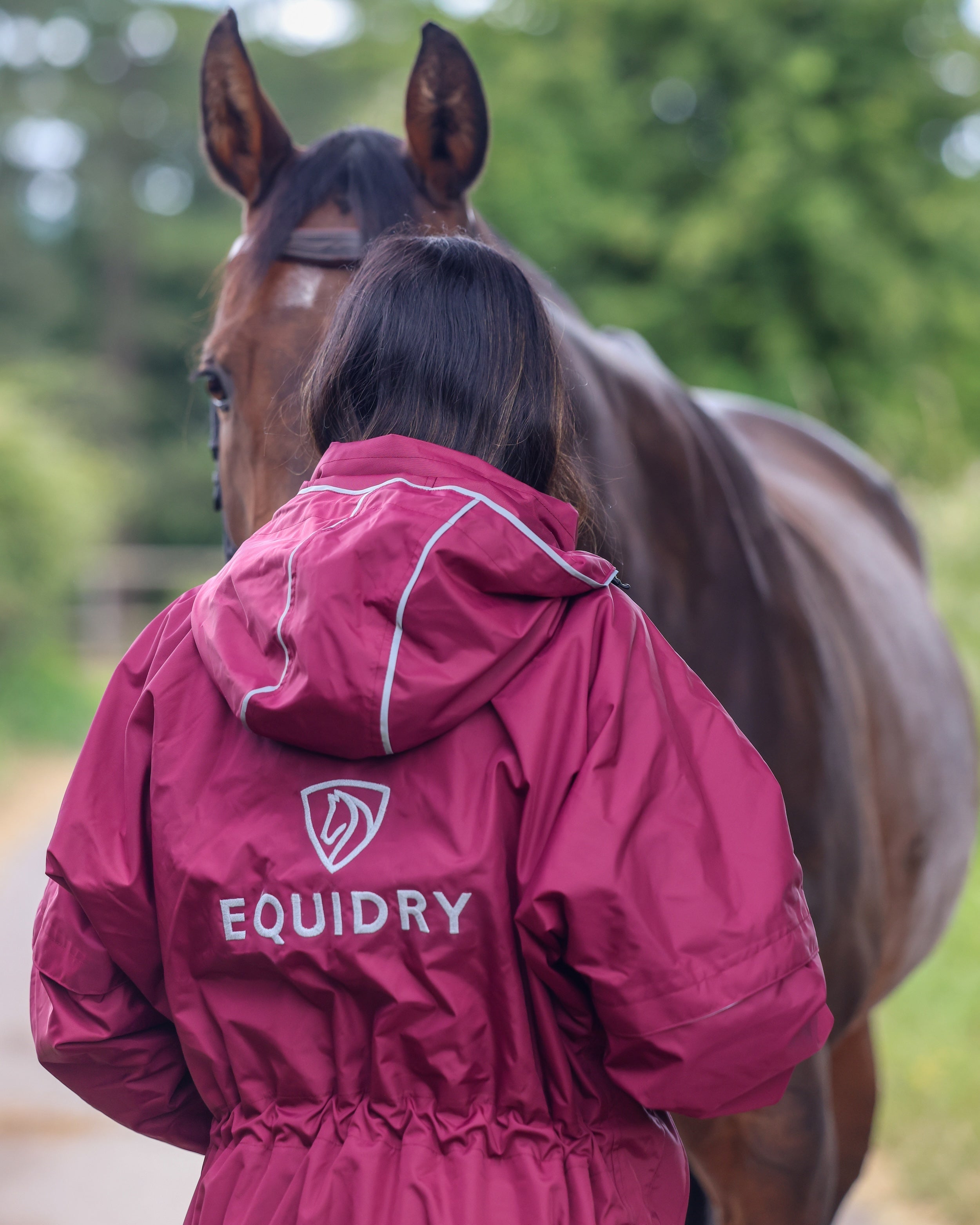 EQUIDRY Evolution Women's Thin Fleece Reflective Plum