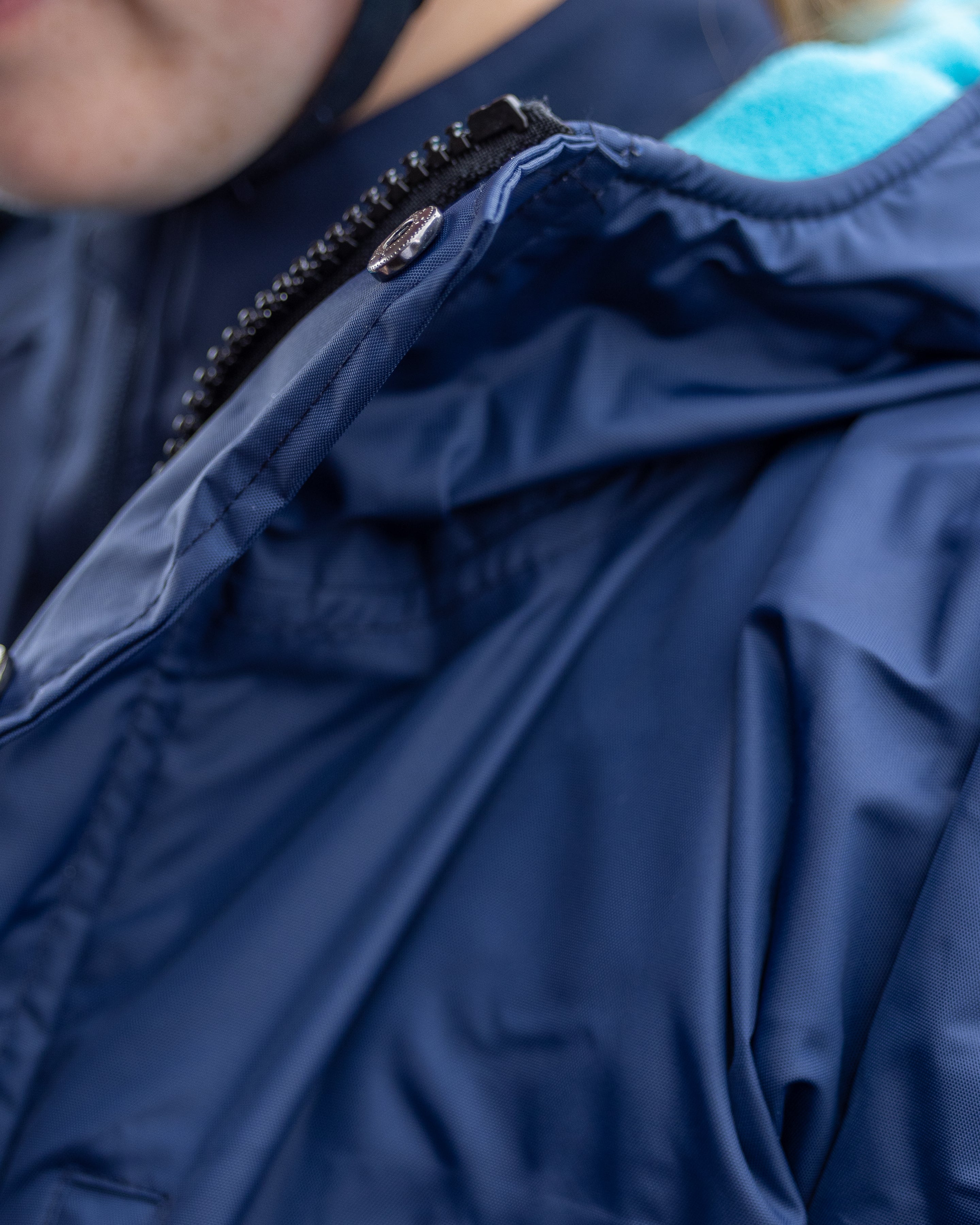 EQUIDRY Evolution Women's Thin Fleece Navy/Turquoise