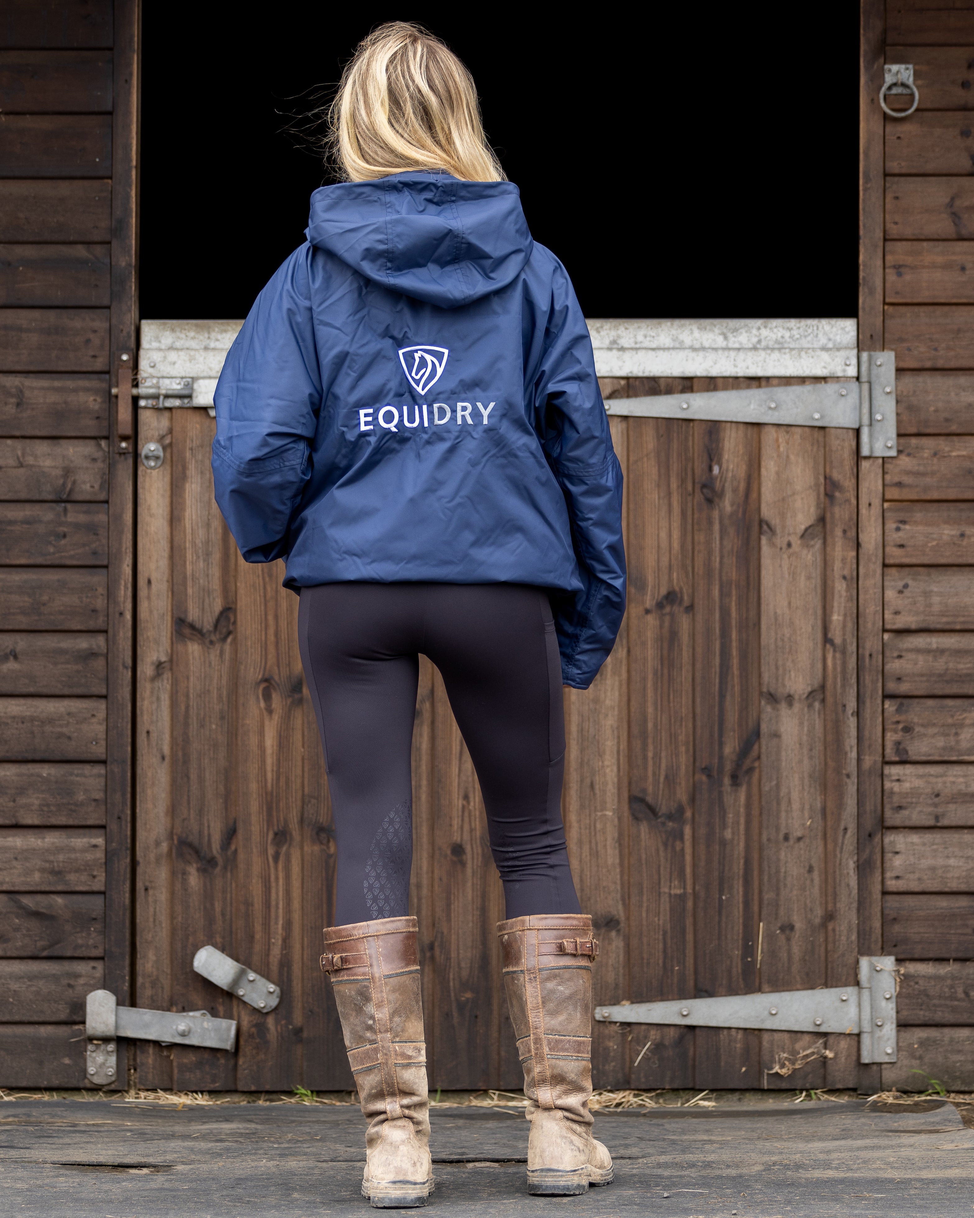 EQUIDRY Shortie Women's Thin Fleece Navy/Navy