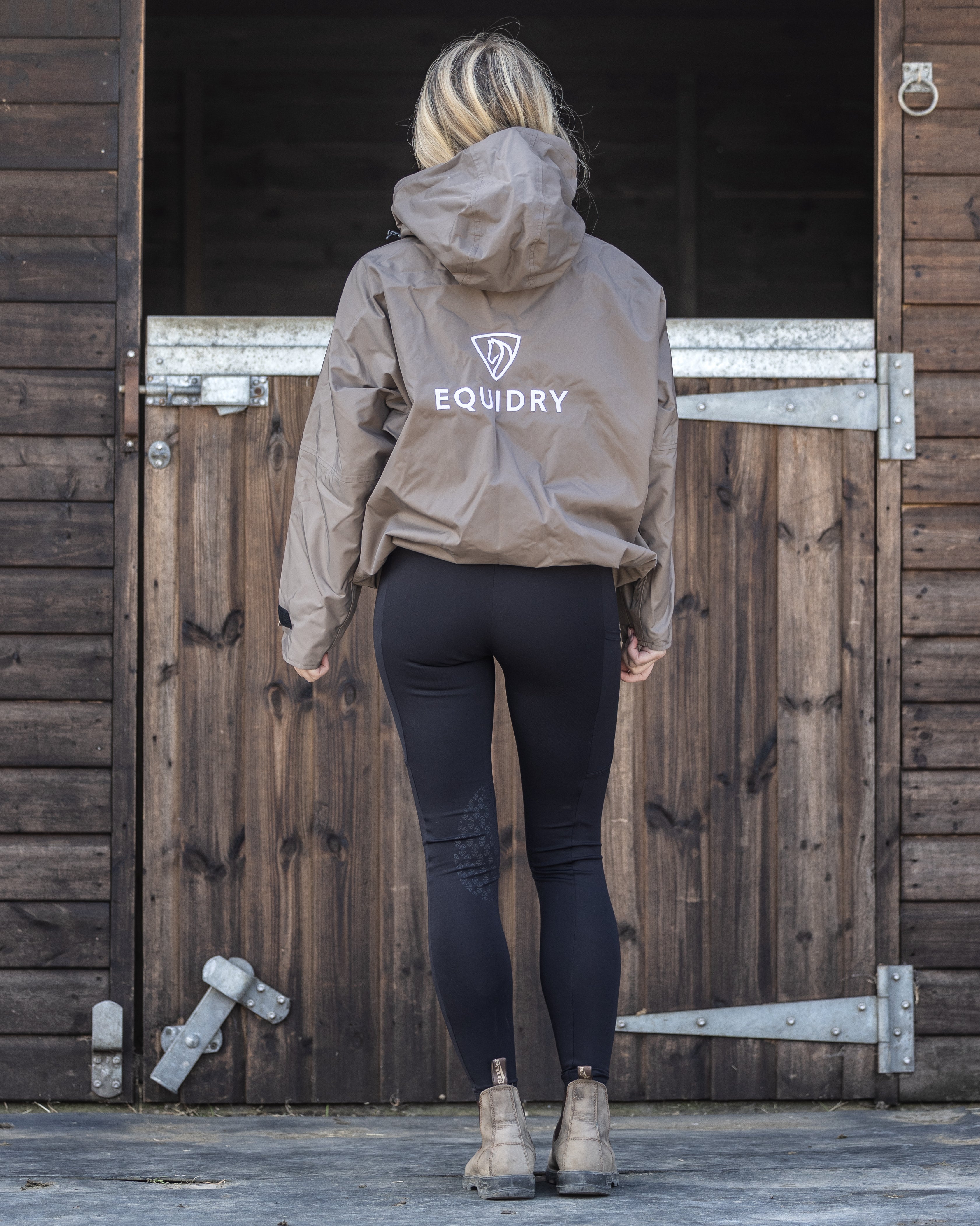 EQUIDRY Shortie Women's Thin Fleece Taupe