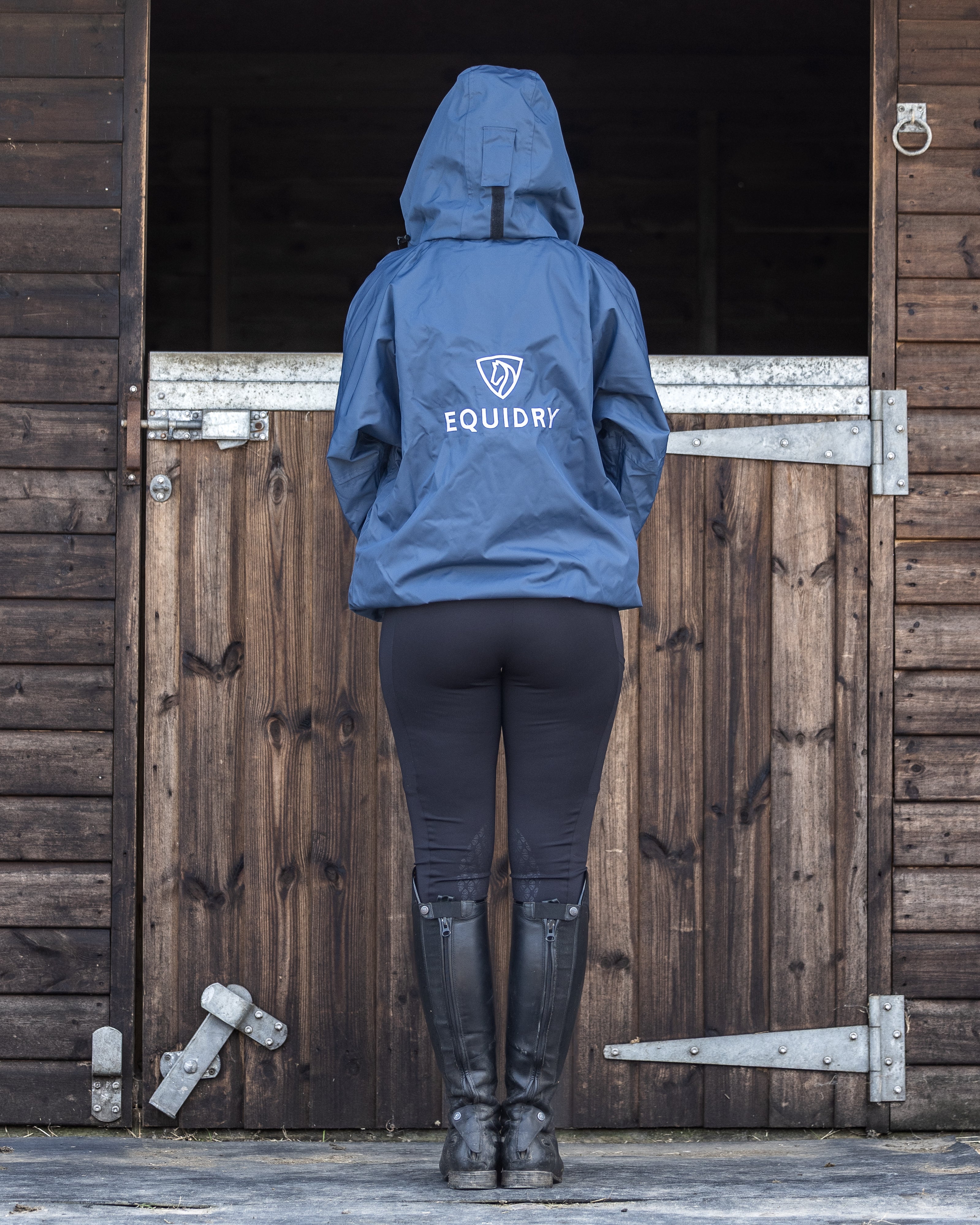 EQUIDRY Shortie Mac Women's Mesh Lining Steel Blue