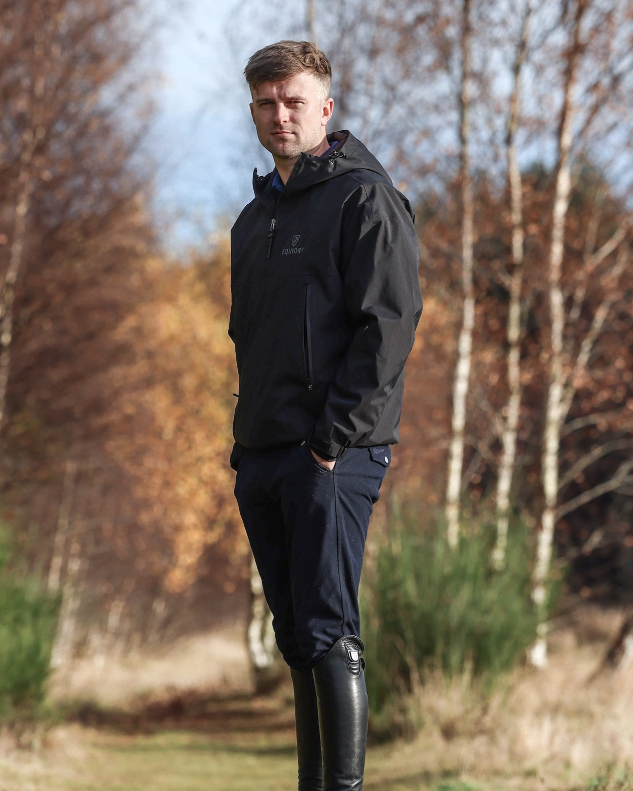 EQUIDRY Men's Storm Smock Black