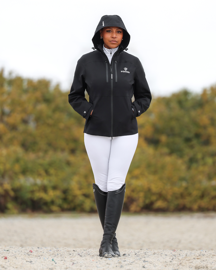 EQUIDRY Varsha Waterproof Riding Jacket Women's Black