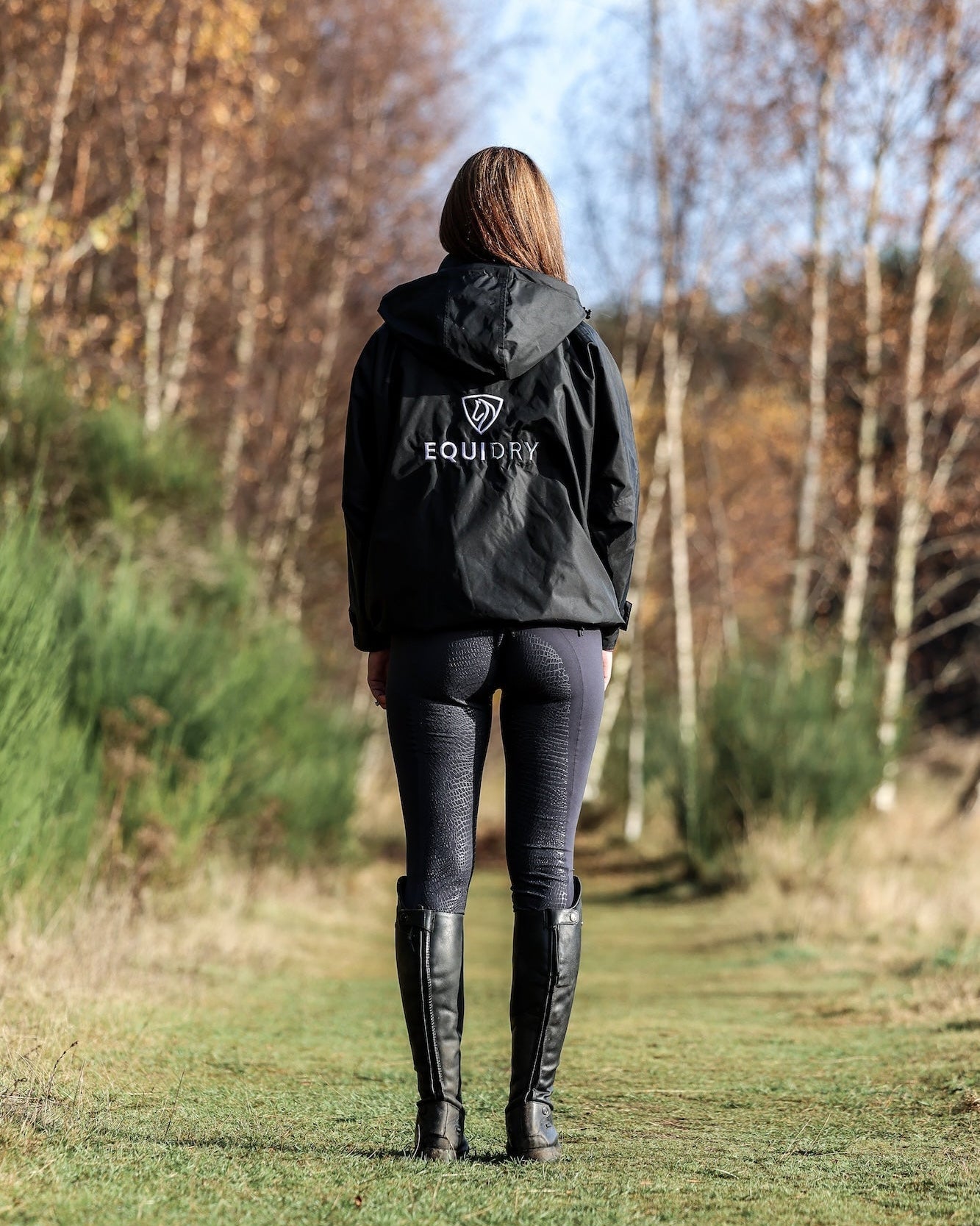 EQUIDRY Shortie Women's Thin Fleece Black/Black