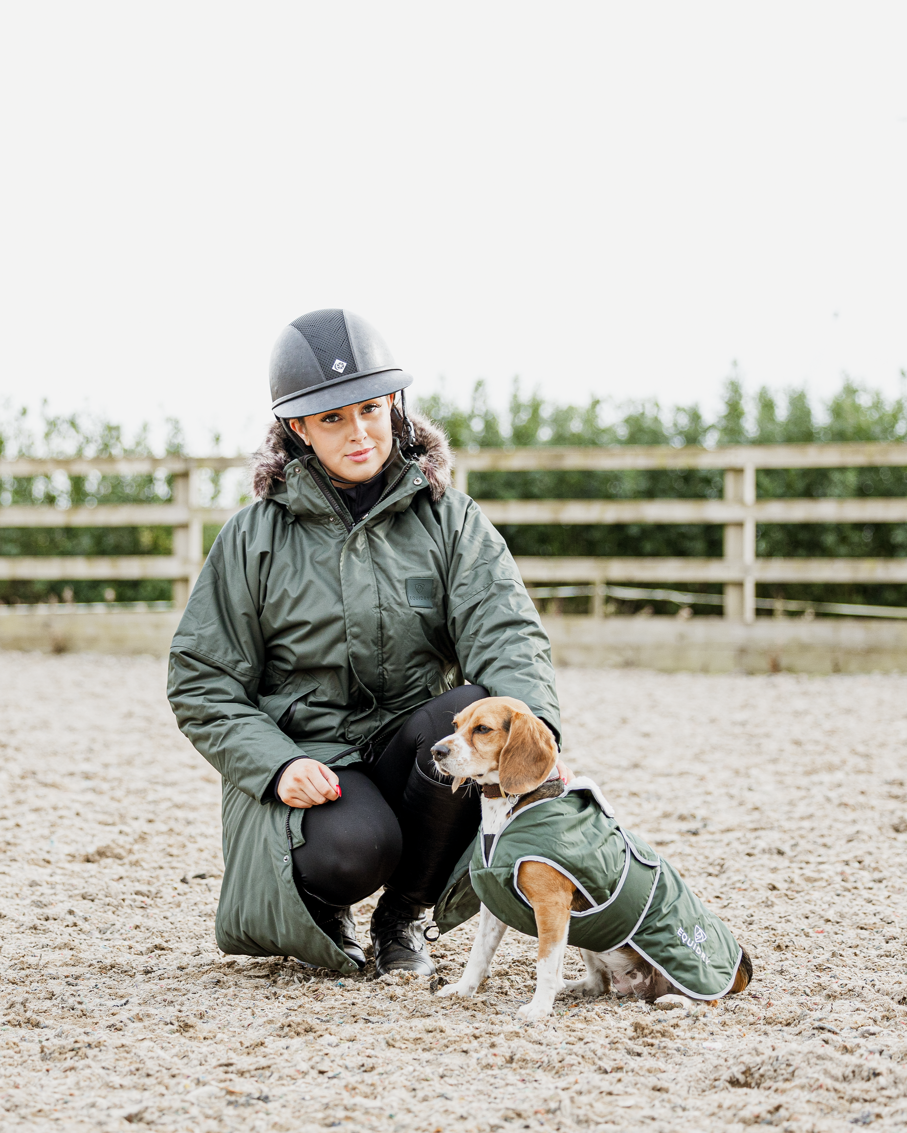 Equidry Waterproof Dog Coat - Black Forest Green - Equiflair: Stylish & Protective Dog Jacket
