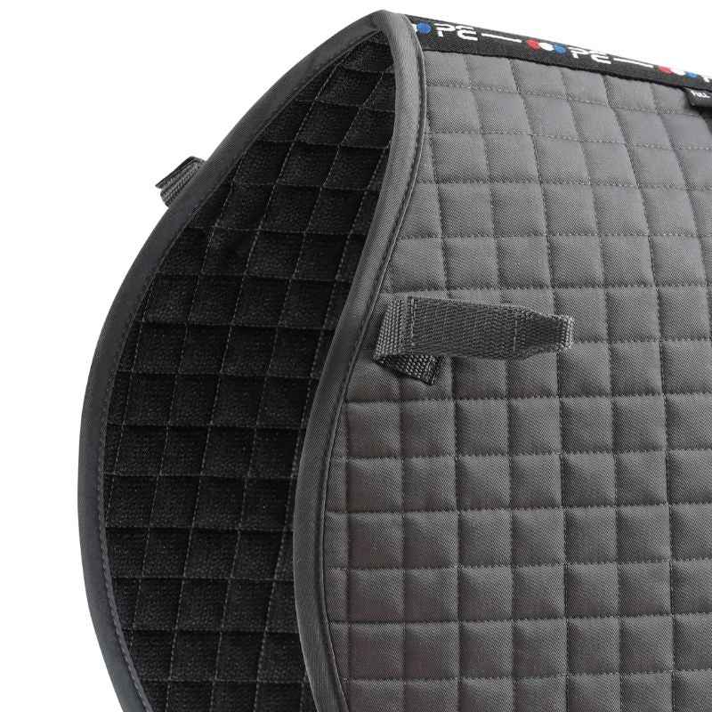Premier Equine Close Contact Cotton Cross Country Saddle Pad Grey