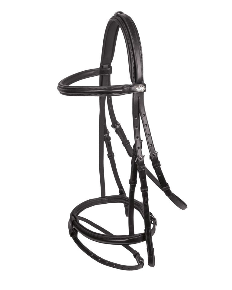 SCHOCKEMOHLE Mannheim Bridle Black/Silver | Horse Riding Equestrian Tack | Shop Now!
