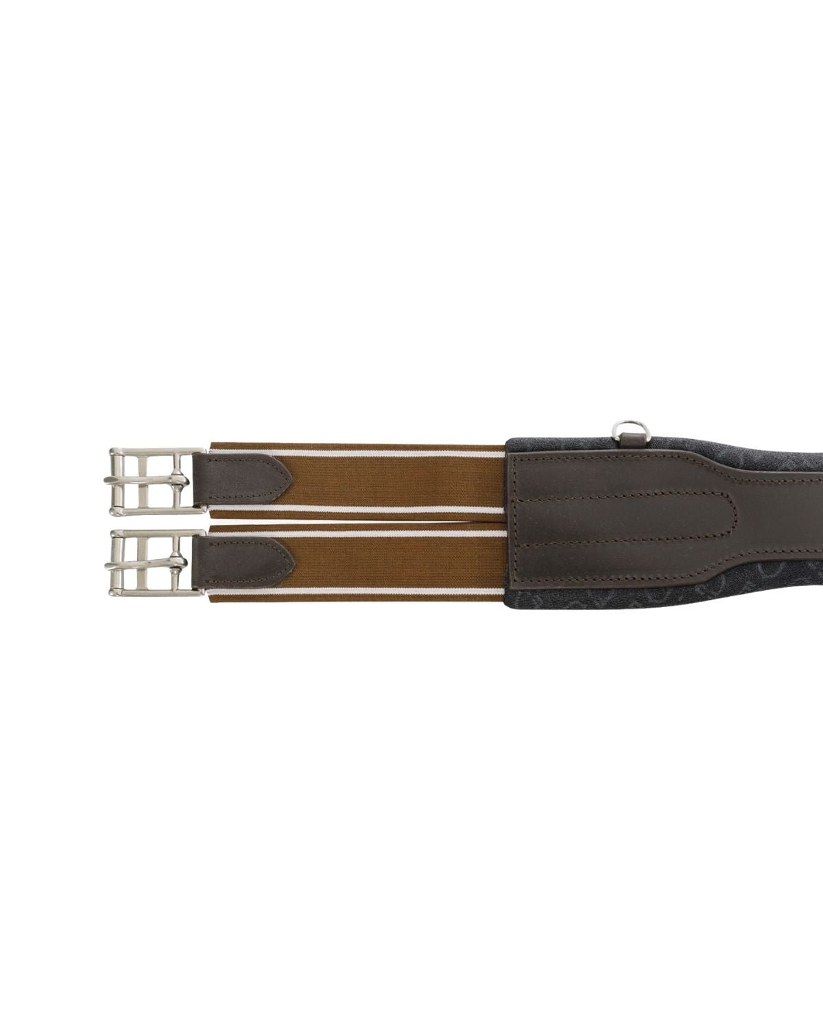 Equestro Jumping Girth Shaped Leather Dark Brown | Equiflair