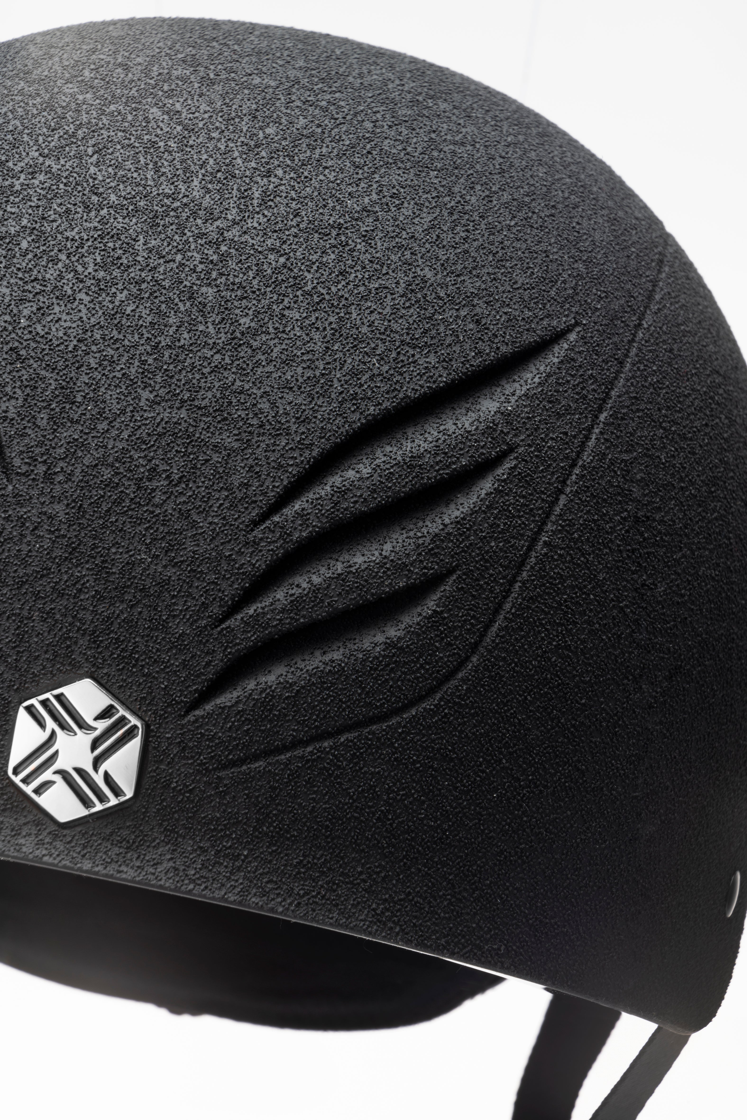 Charles Owen EQX Phoenix Black Skull Cap: Premium Jockey & Riding Helmet