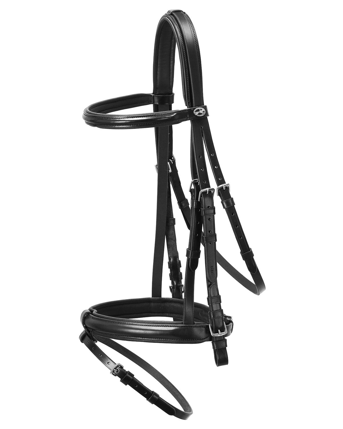 Schockemohle Bremen Wide Black Leather Bridle - Premium Horse Riding Equestrian Tack - Snaffle Bridle Leatherwork VB