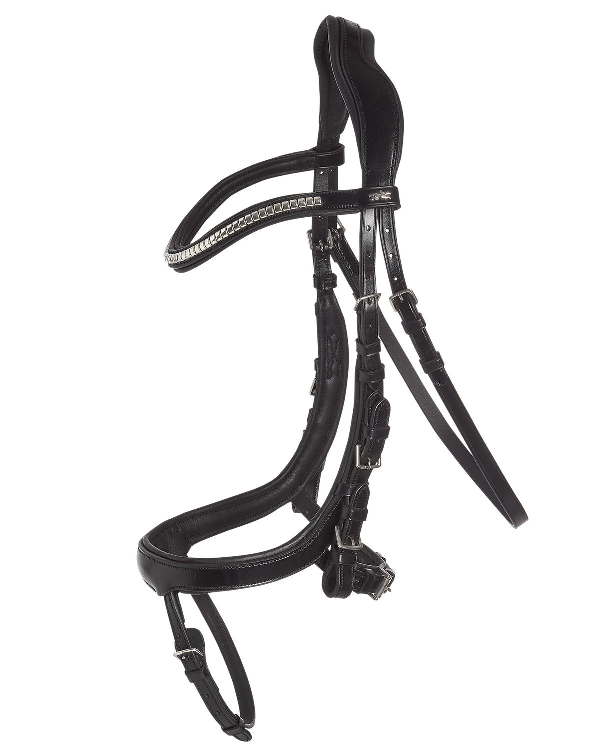 Schockemohle Equitus Omega Anatomic Bridle Black/Silver | Equiflair