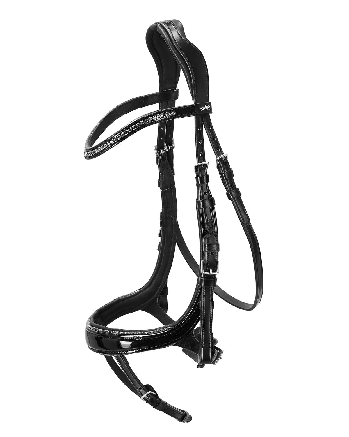 Schockemohle Bridle Equitus Beta Glam black/patent/silver