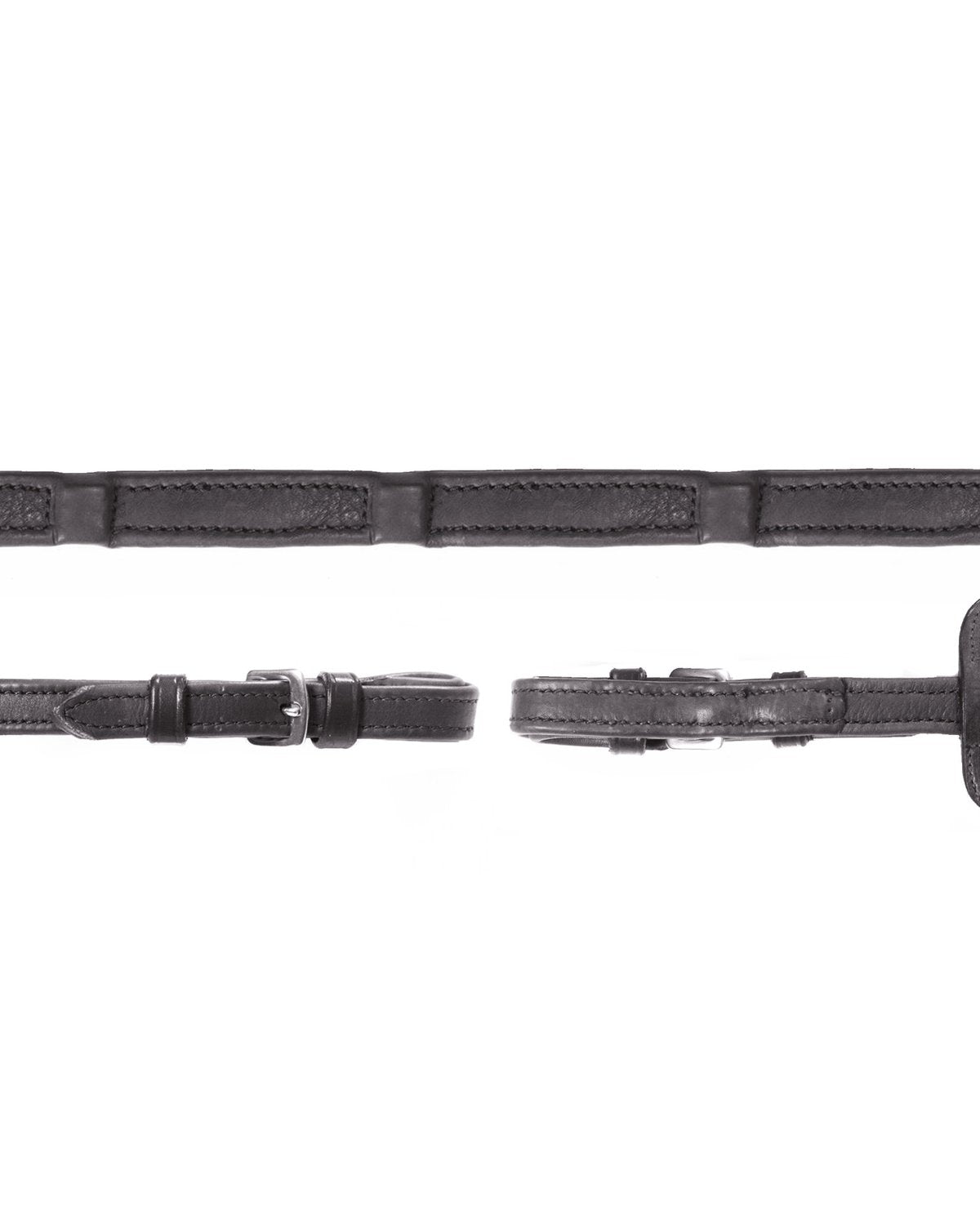 Schockemohle Reins Durasoft black/silver - Leatherwork location-109746323830-outofstock WB XL