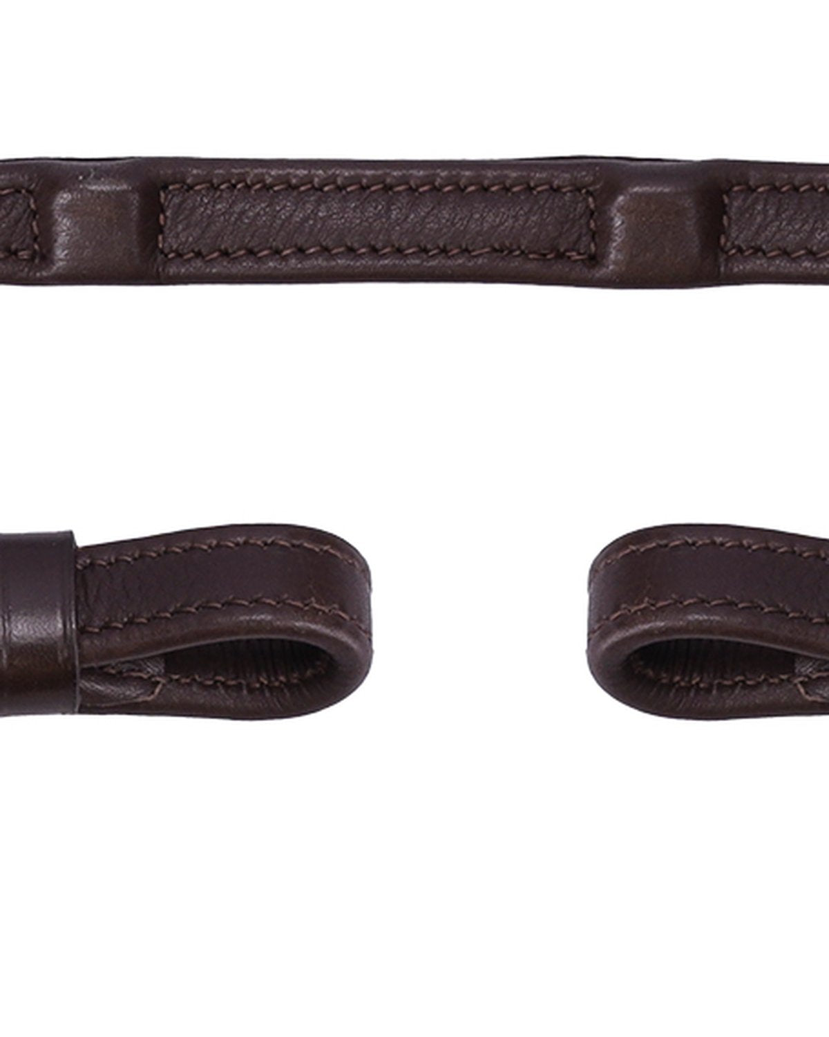 SCHOCKEMOHLE Durasoft Rolled Reins - Dark Brown/Silver - Premium Leather Horse Riding Equipment