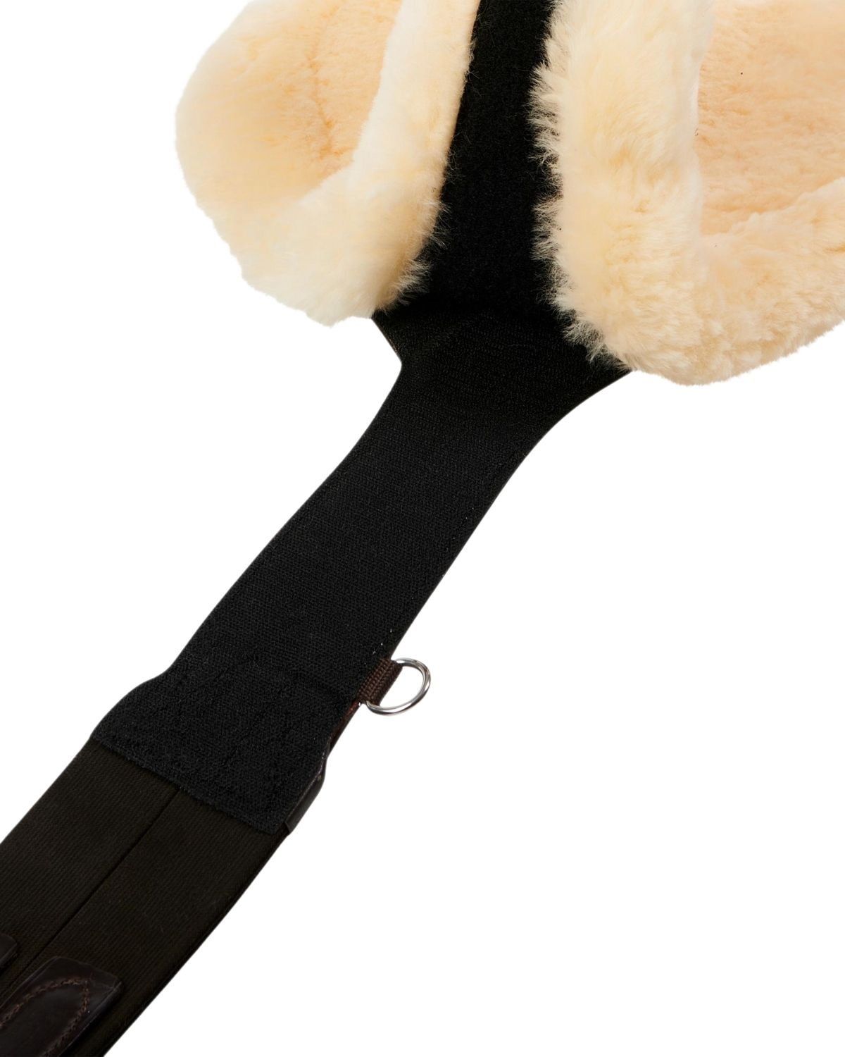Equestro Shaped Leather Jumping Girth Dark Brown | Equiflair
