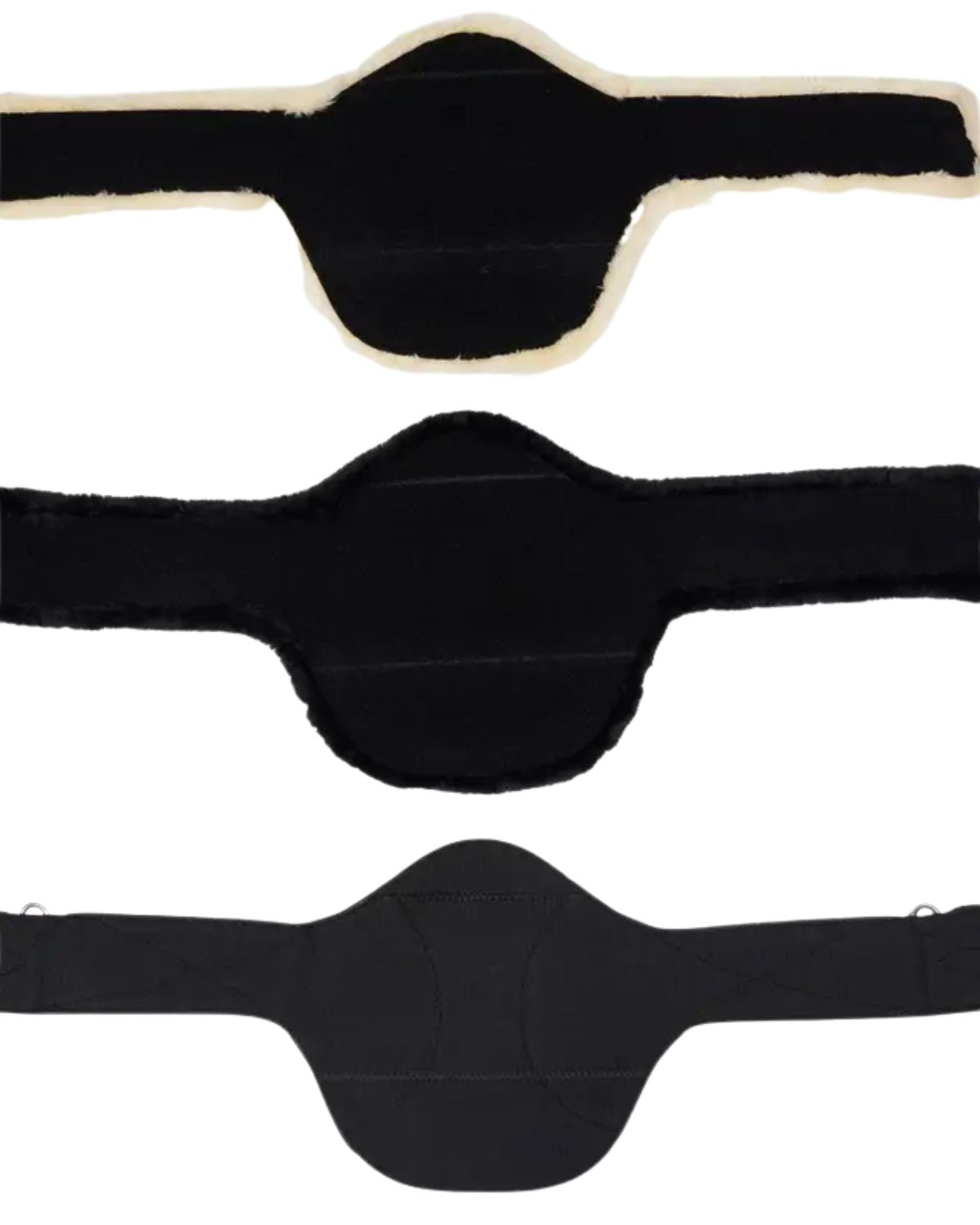 LeMieux Arika Simuwool Contoured Long Stud Girth Black