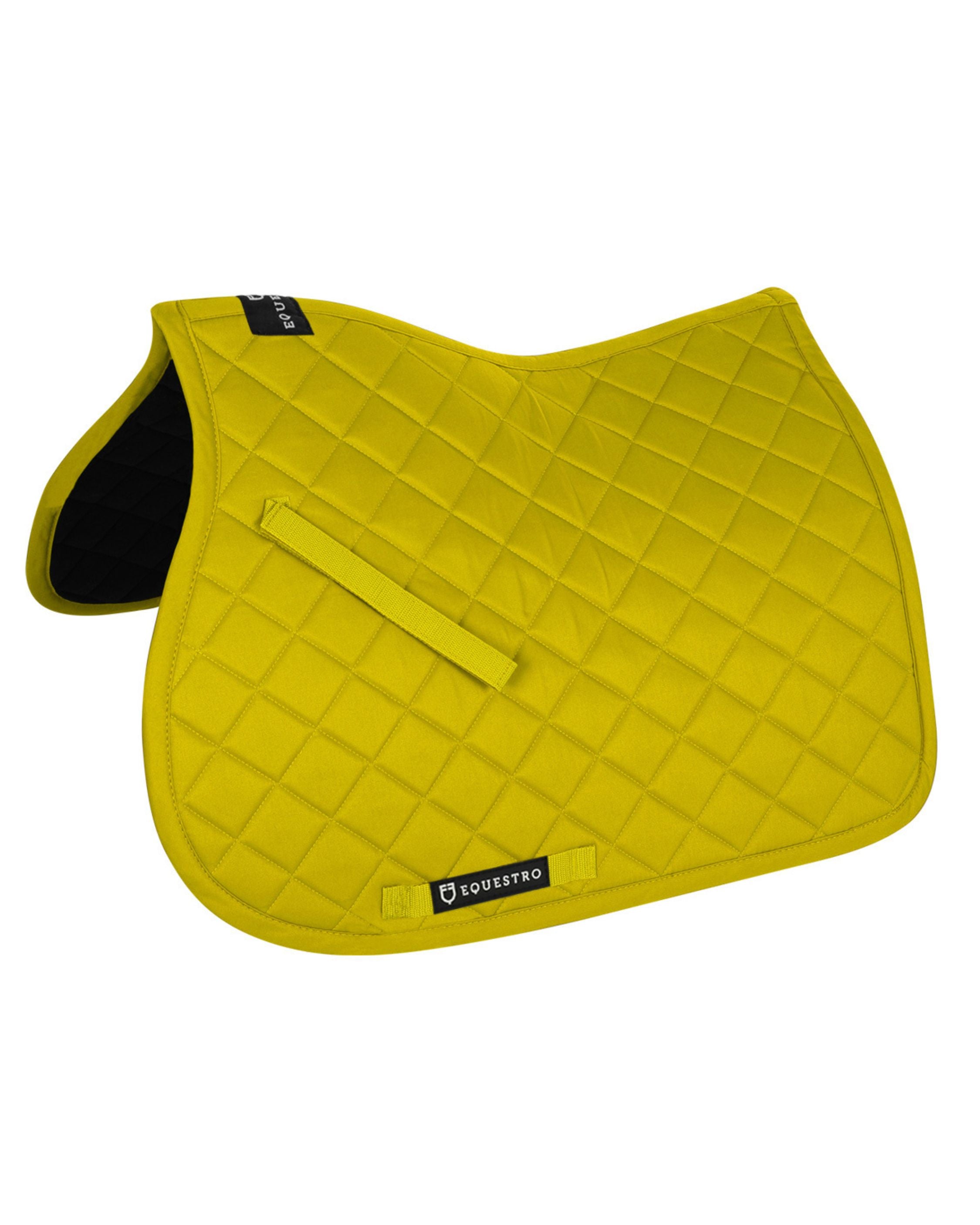 Equestro Cotton Jumping Saddle Pad Yellow