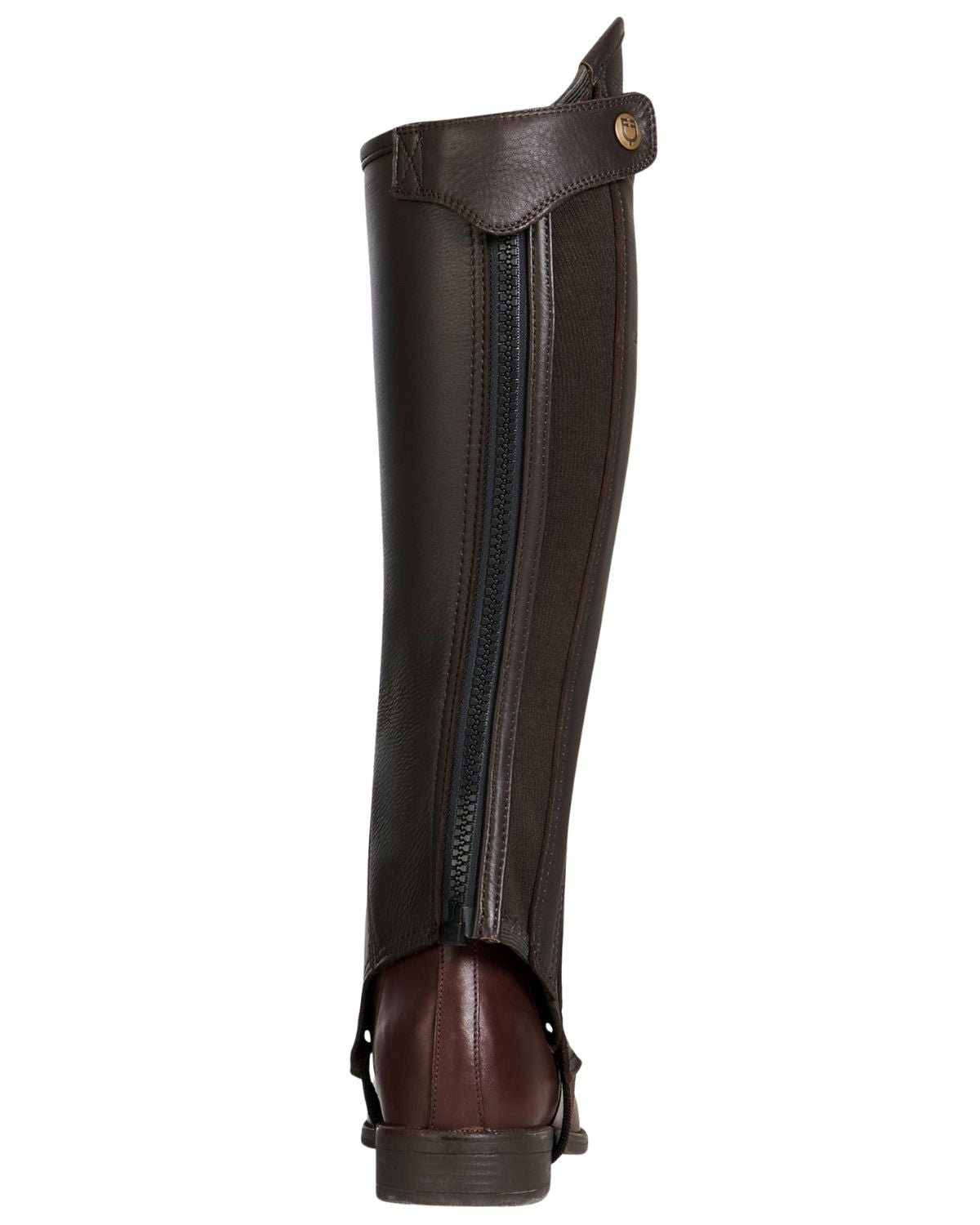 Equestro Unisex Gaiters Perforated Leather Maximum Comfort Brown | Equiflair