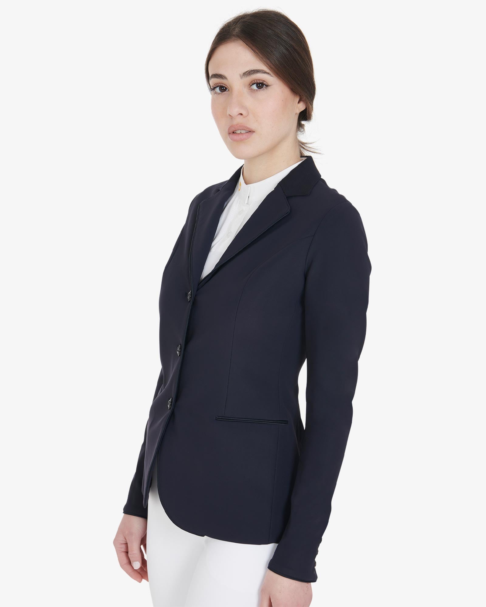 Equestro Women's Three Button Competition Jacket Navy