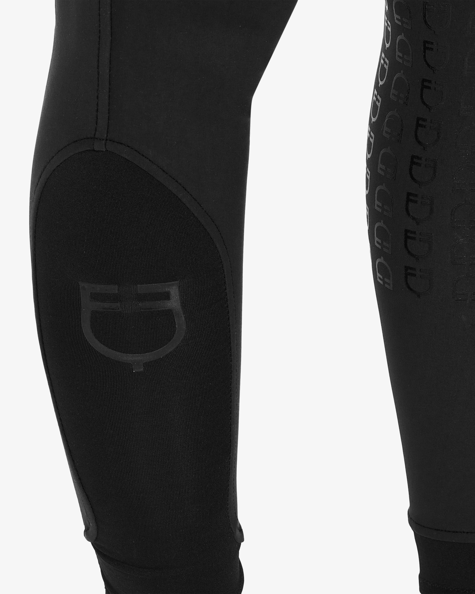 Equestro Women's Full Grip Slim Fit Breeches Black