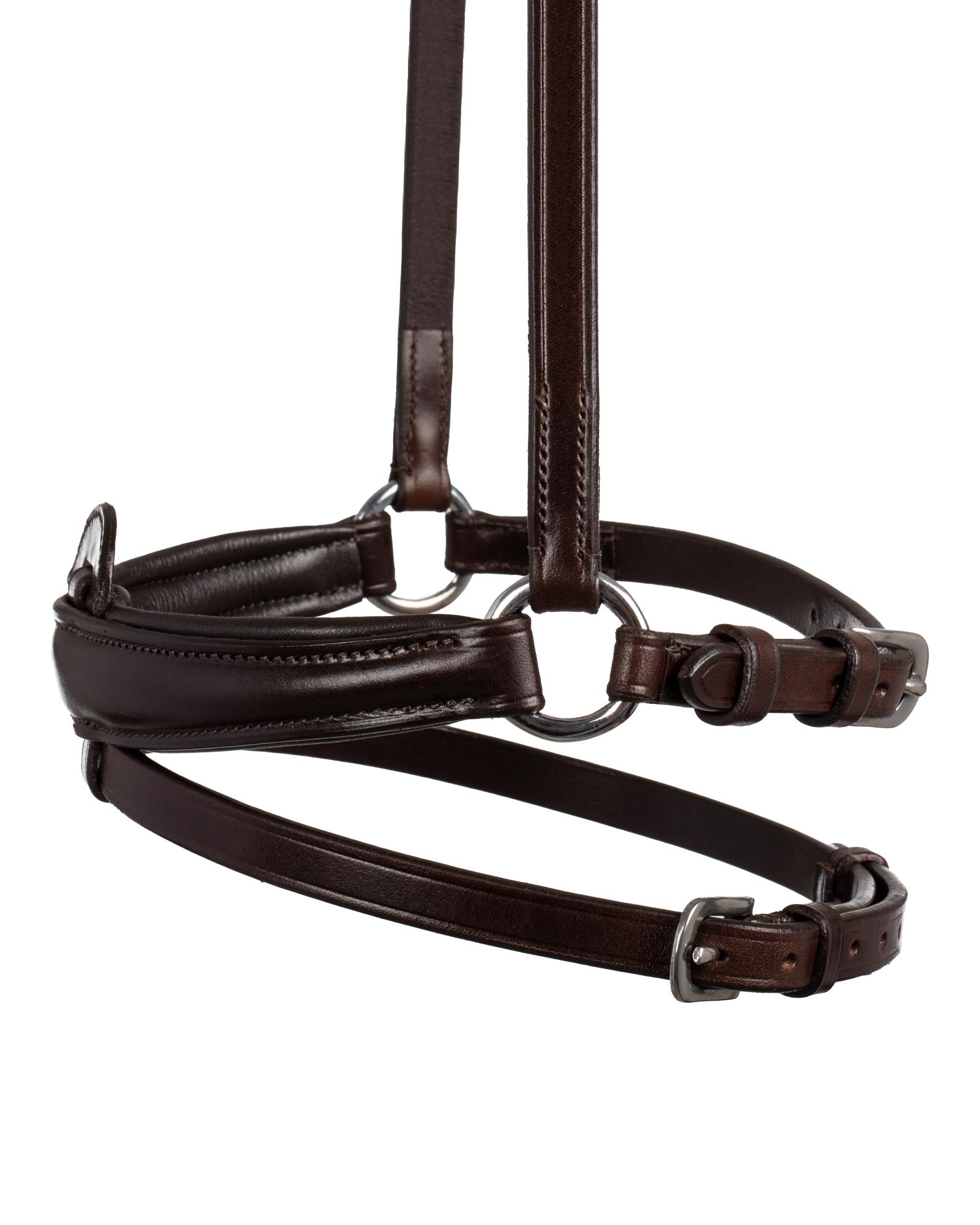Acavallo Flash Noseband Quick Coupling Dark Brown