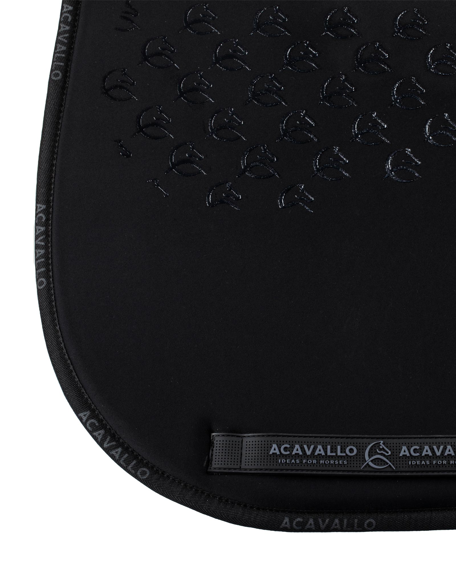 Acavallo Saddle Pad Ds Cw-Cs Elastane & Bamboo Silicone Grip Black/Black