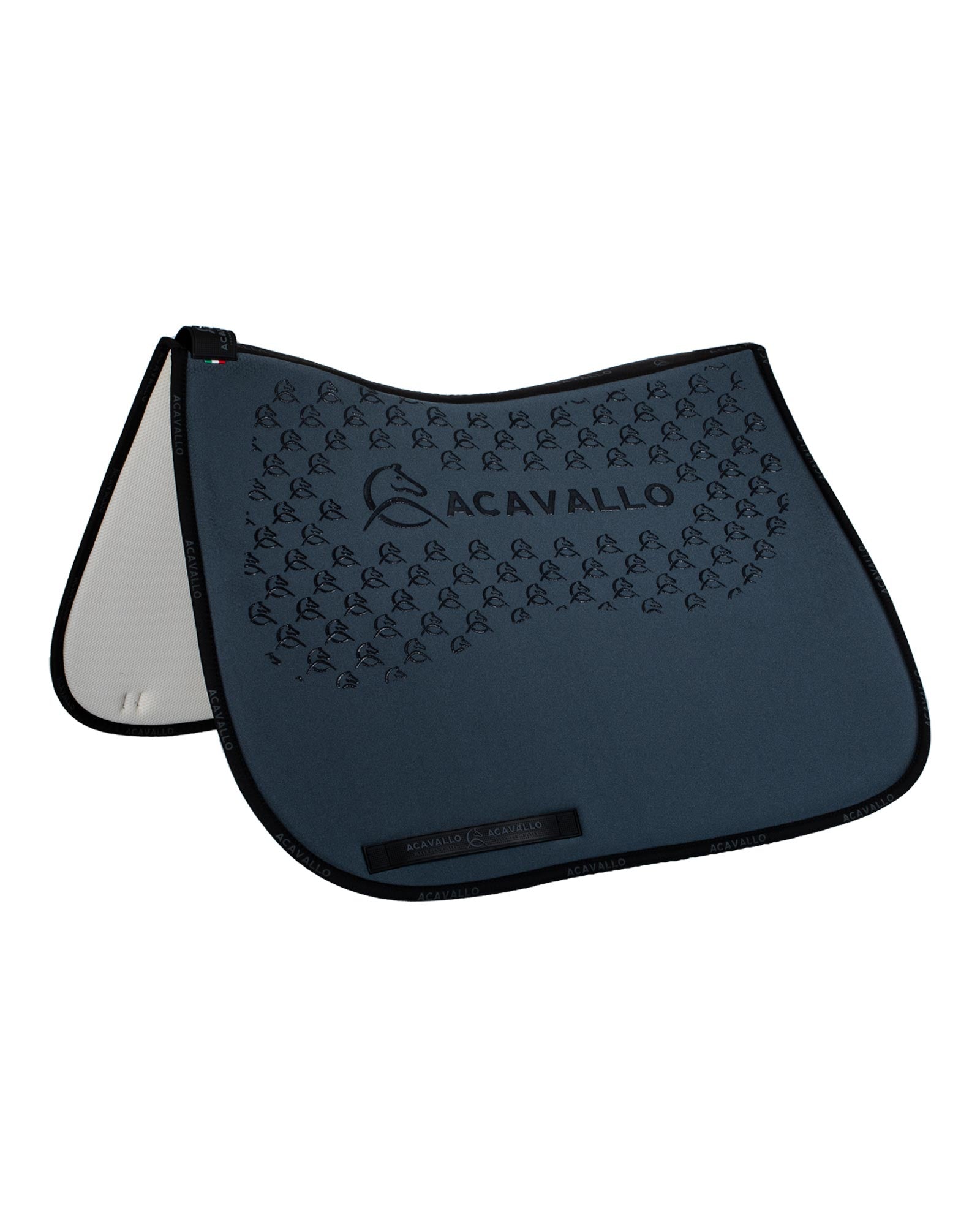 Acavallo Saddle Pad Ds Cw-Cs Elastane & Bamboo Silicone Grip Smoke Dore/Black