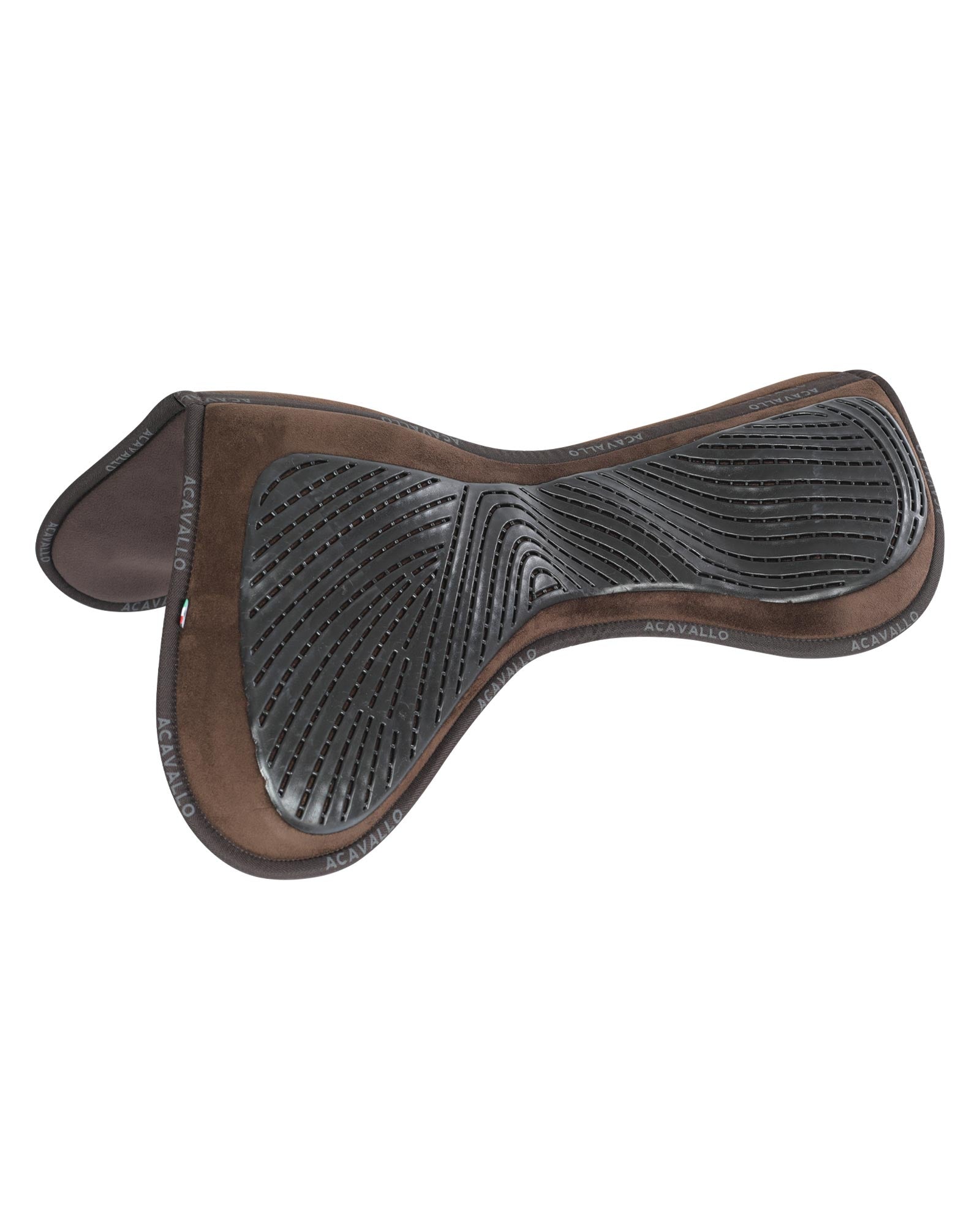 Acavallo Pad Mf Jccs Cw-Cs Suede Gel Grip Flat Brown