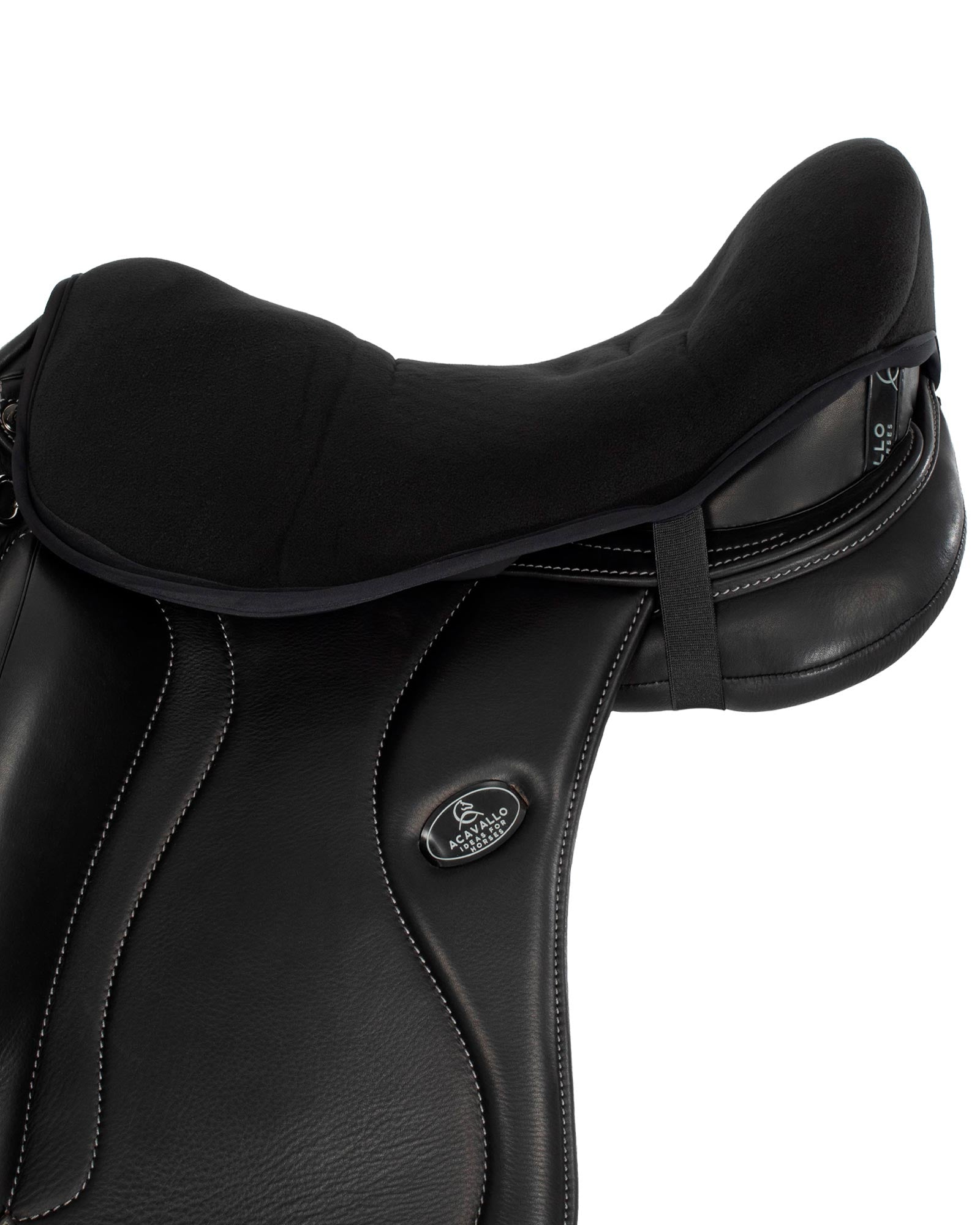 Acavallo Ortho-Coccyx Seat Saver Dressage Classic Gel-In Dri-Lex 20mm Black