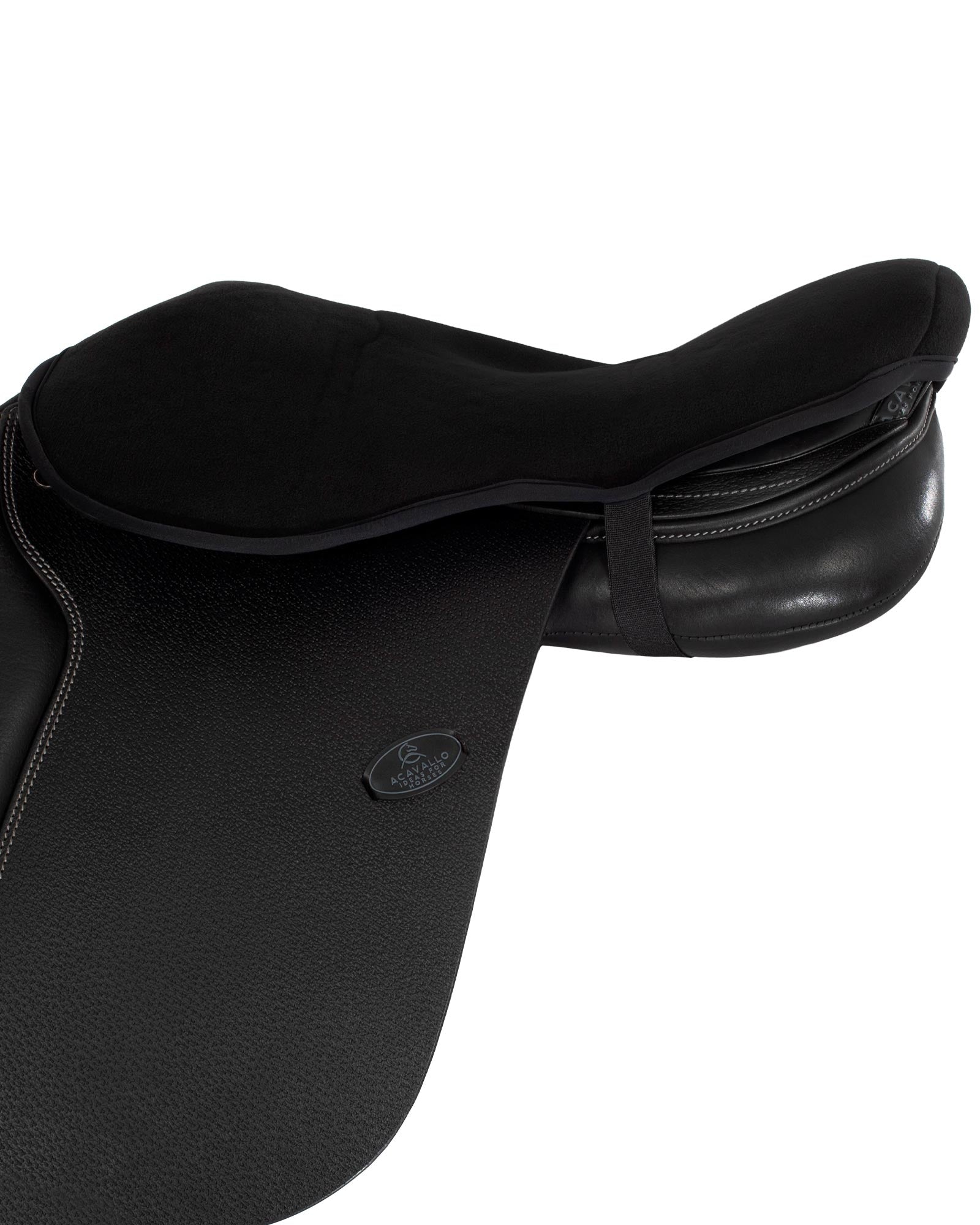 Acavallo Ortho-Pubis Seat Saver Jumping Classic Gel-In Dri-Lex 20Mm Black