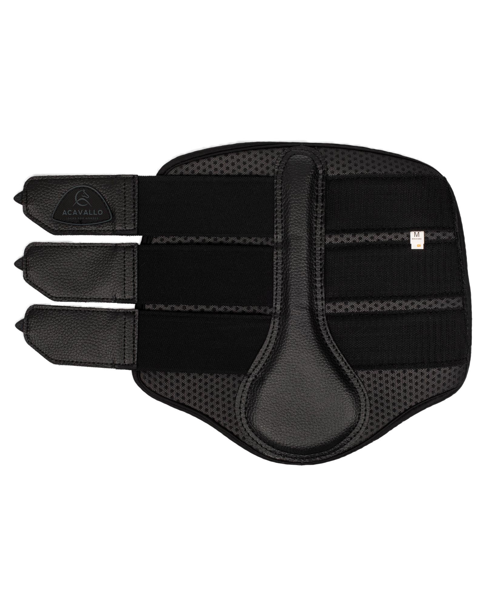 Acavallo Hind Brushing Boots Perforated Neoprene Black