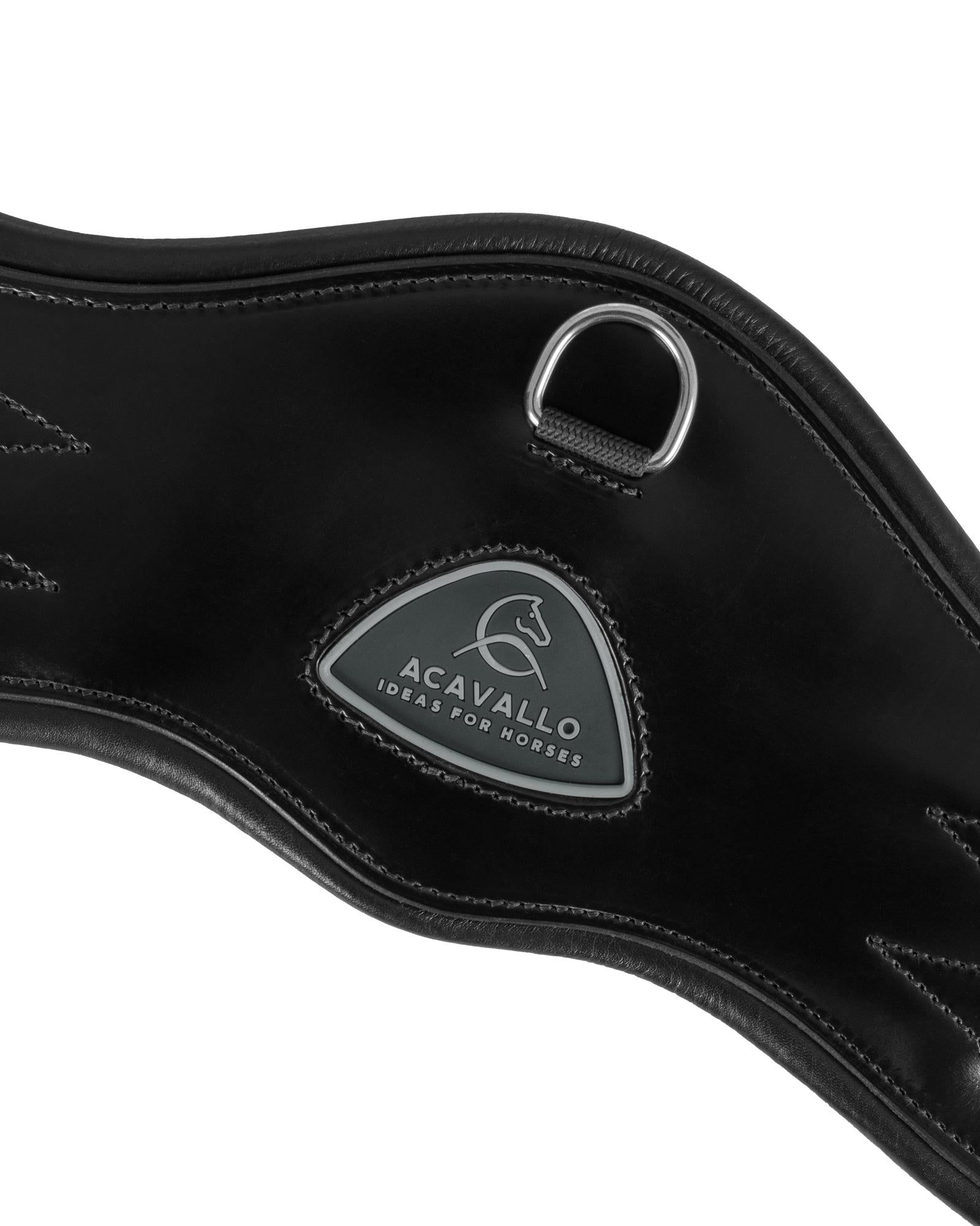 Acavallo Anatomical Dressage Girth Leather Black