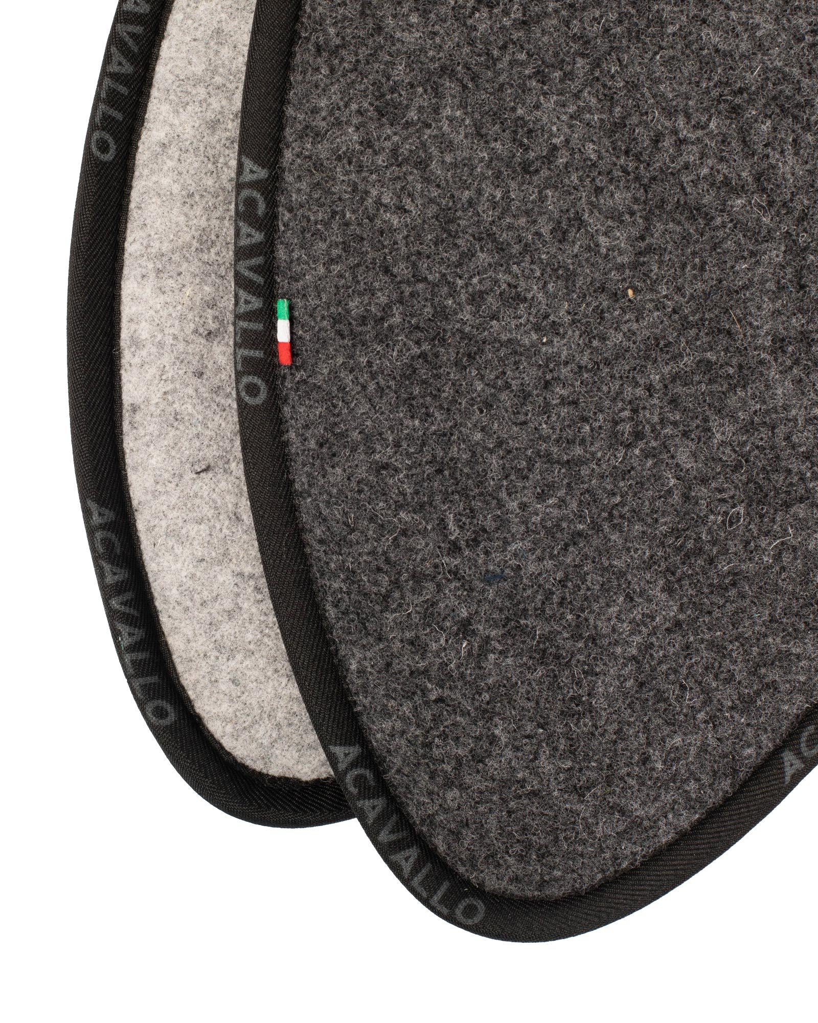 Acavallo Pad Mf Jccs Cw-3Ds Double Felt Flat Charcoal/Grey