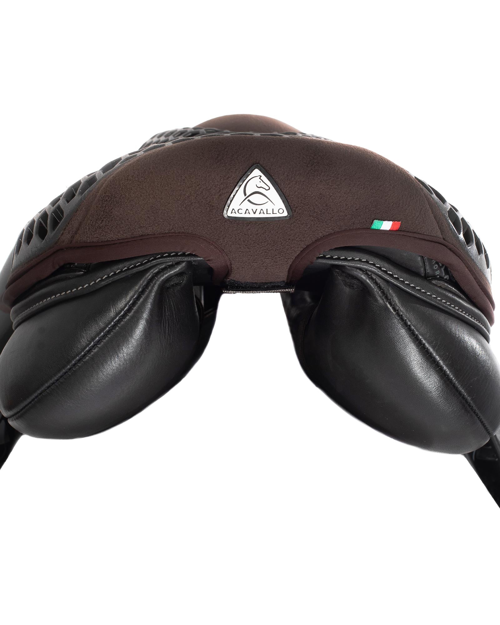 Acavallo Ortho-Coccyx Seat Saver Jumping Hexagonal Gel-Out Dri-Lex 20mm Brown