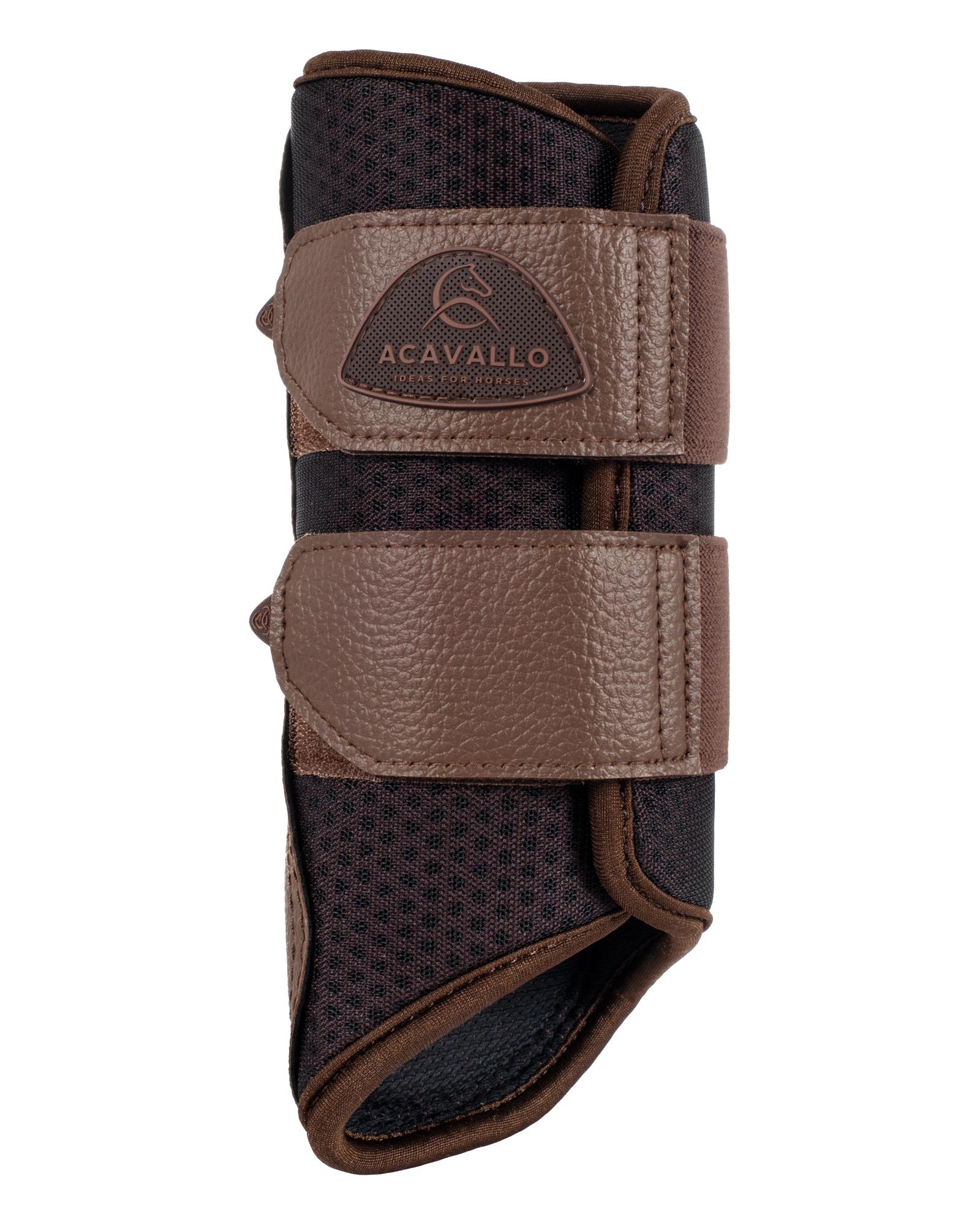 Acavallo Front Brushing Boots Perforated Neoprene Dark Brown