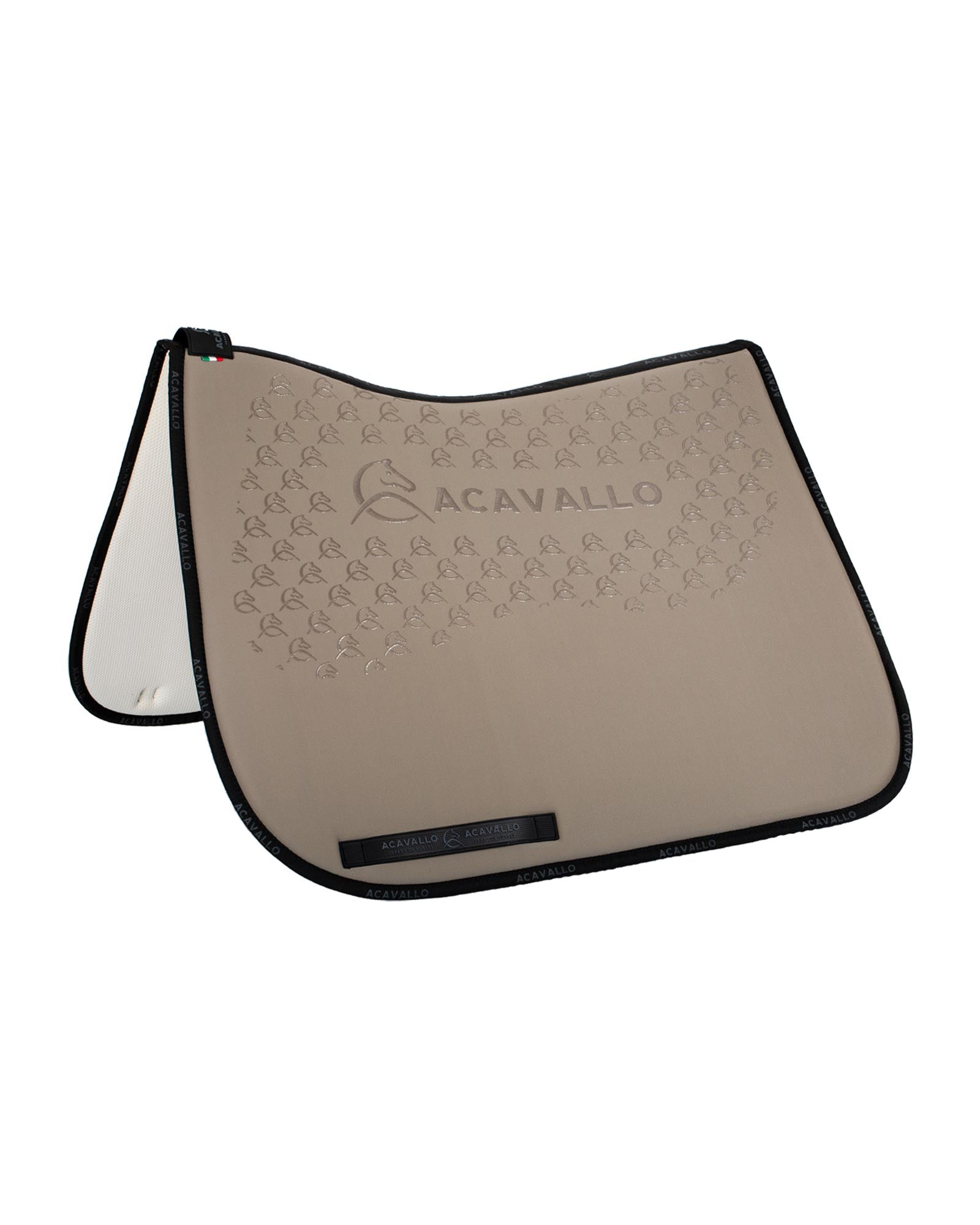 Acavallo Saddle Pad Ds Cw-Cs Elastane & Bamboo Silicone Grip Terra/Black