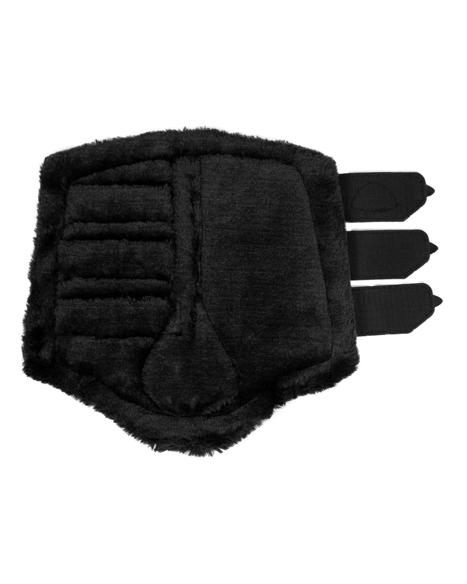 Acavallo Hind Brushing Boots Faux Leather & Faux Sheepskin Black